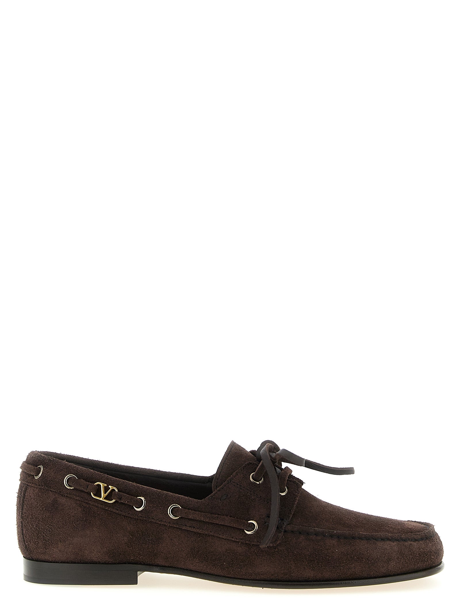 Valentino Garavani Brown Cowhide Slip-On Men's Loafers