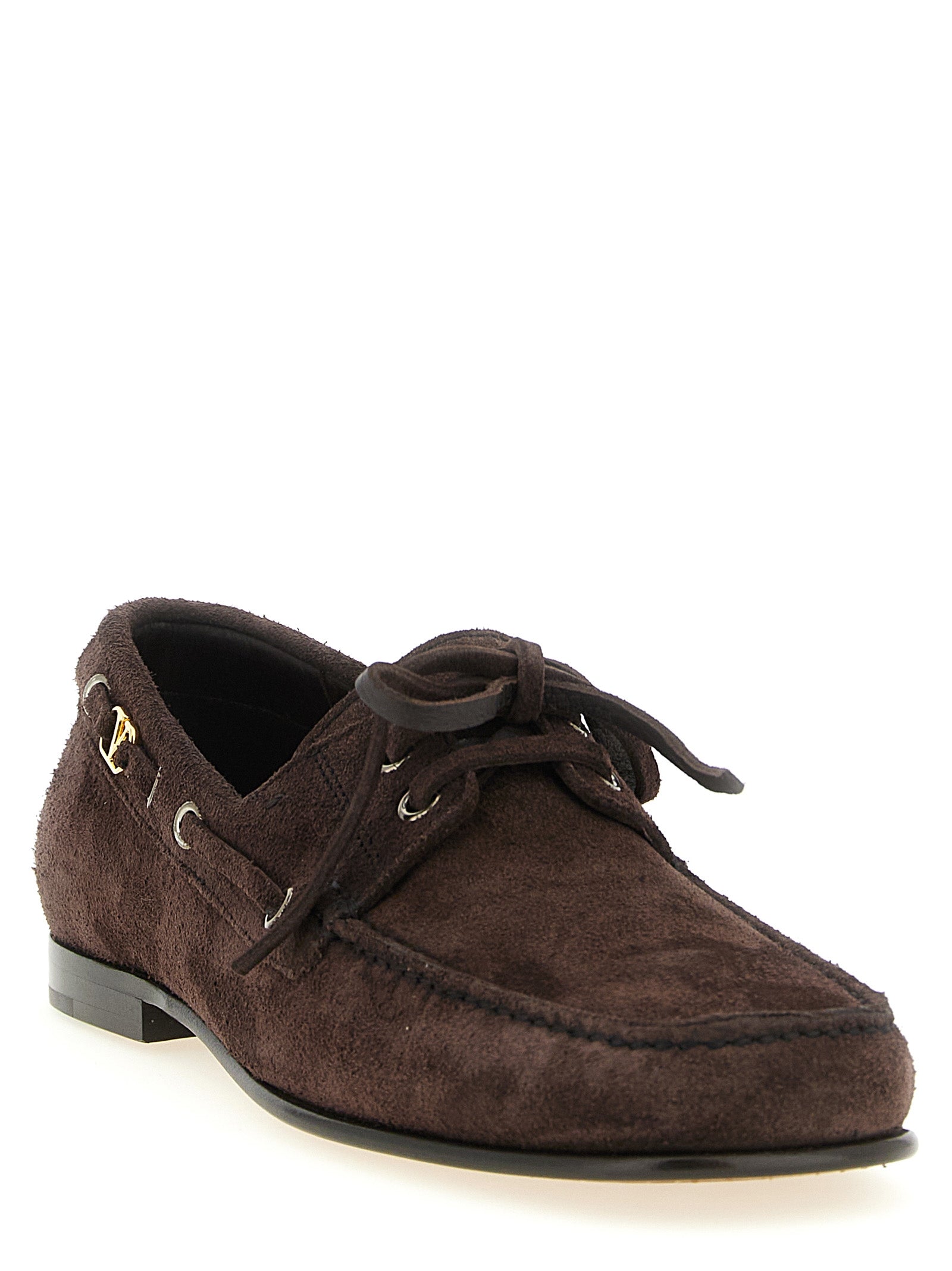 Valentino Garavani Brown Cowhide Slip-On Men's Loafers