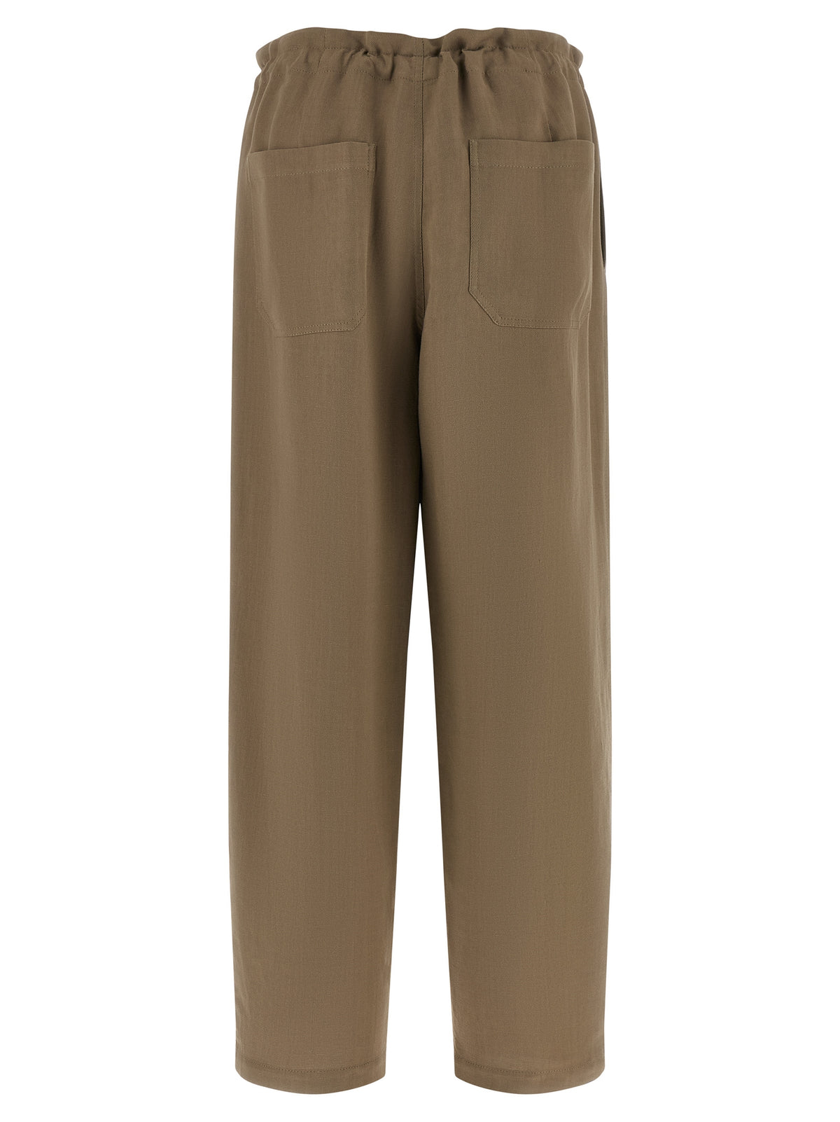Brunello Cucinelli Beige Viscose Casual Women's Pants