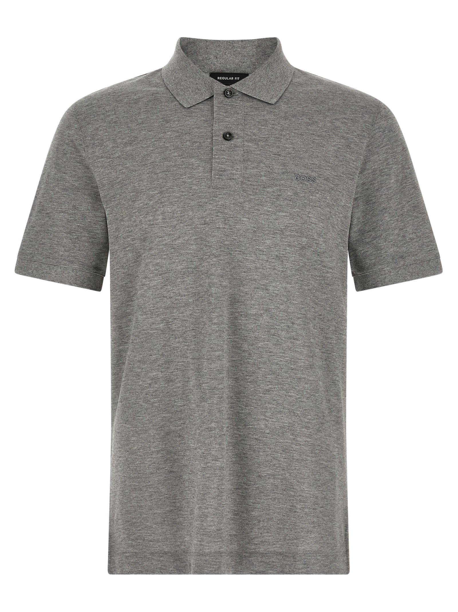 Hugo Boss Gray Cotton Polo Men's Shirt