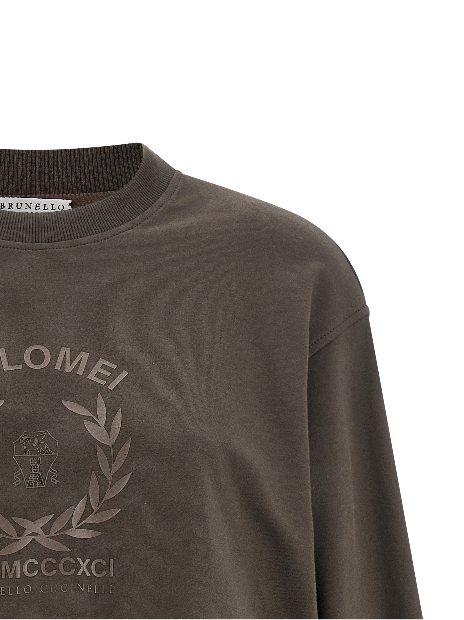 Brunello Cucinelli Brown Cotton Women's Sweatshirt