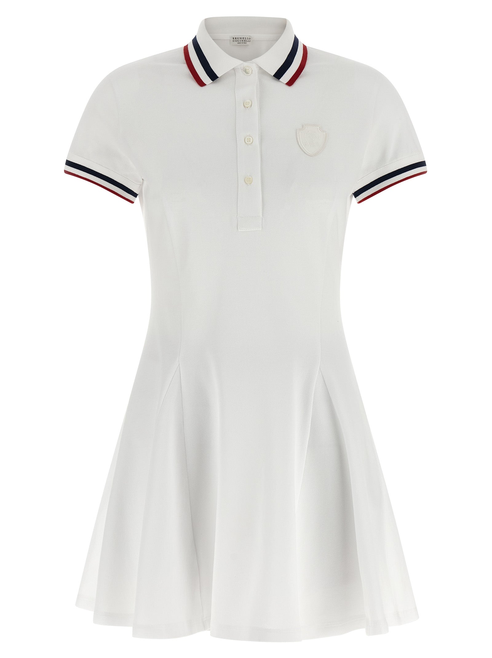 Brunello Cucinelli White Cotton Short Women's Dress