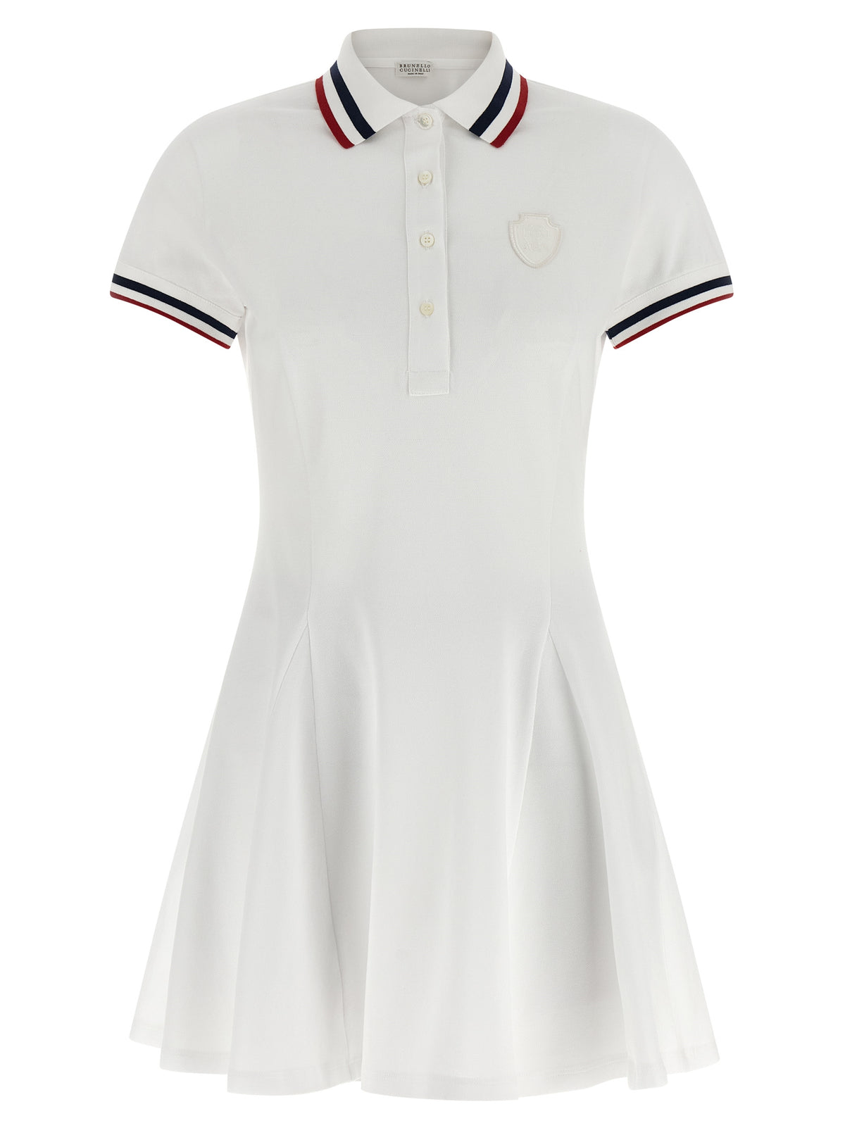 Brunello Cucinelli White Cotton Short Women's Dress