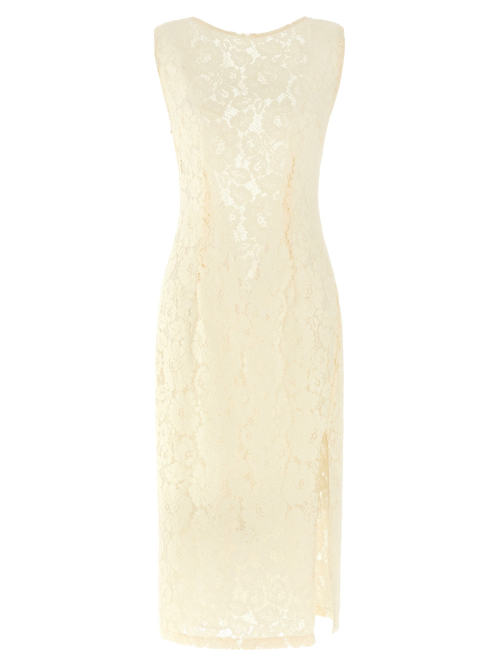 PINKO White Cotton Midi Women's Dress