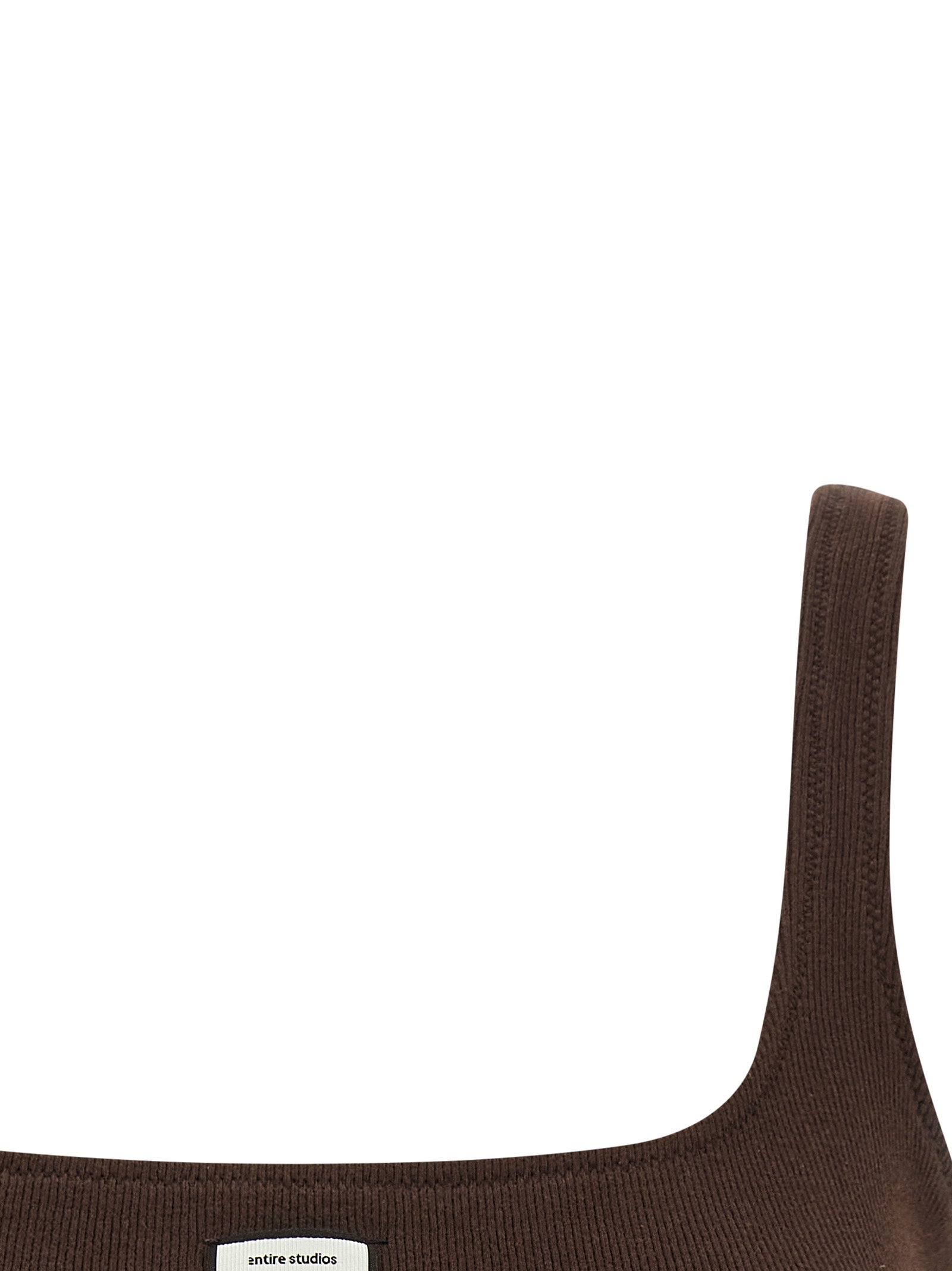 Entire Studios Brown Cotton Tank Women's Tops