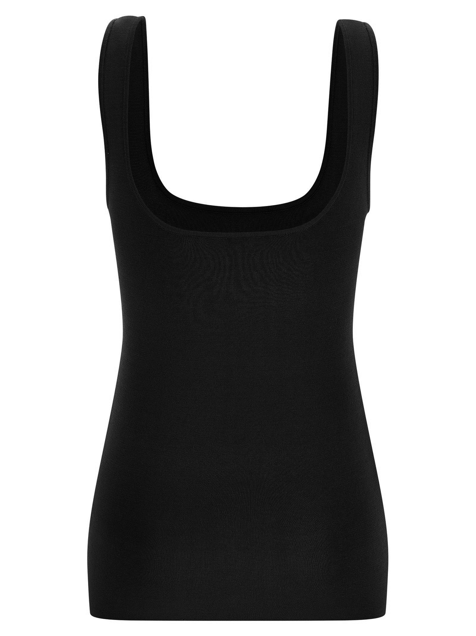 Entire Studios Black Viscose Sleeveles Women's T-Shirt
