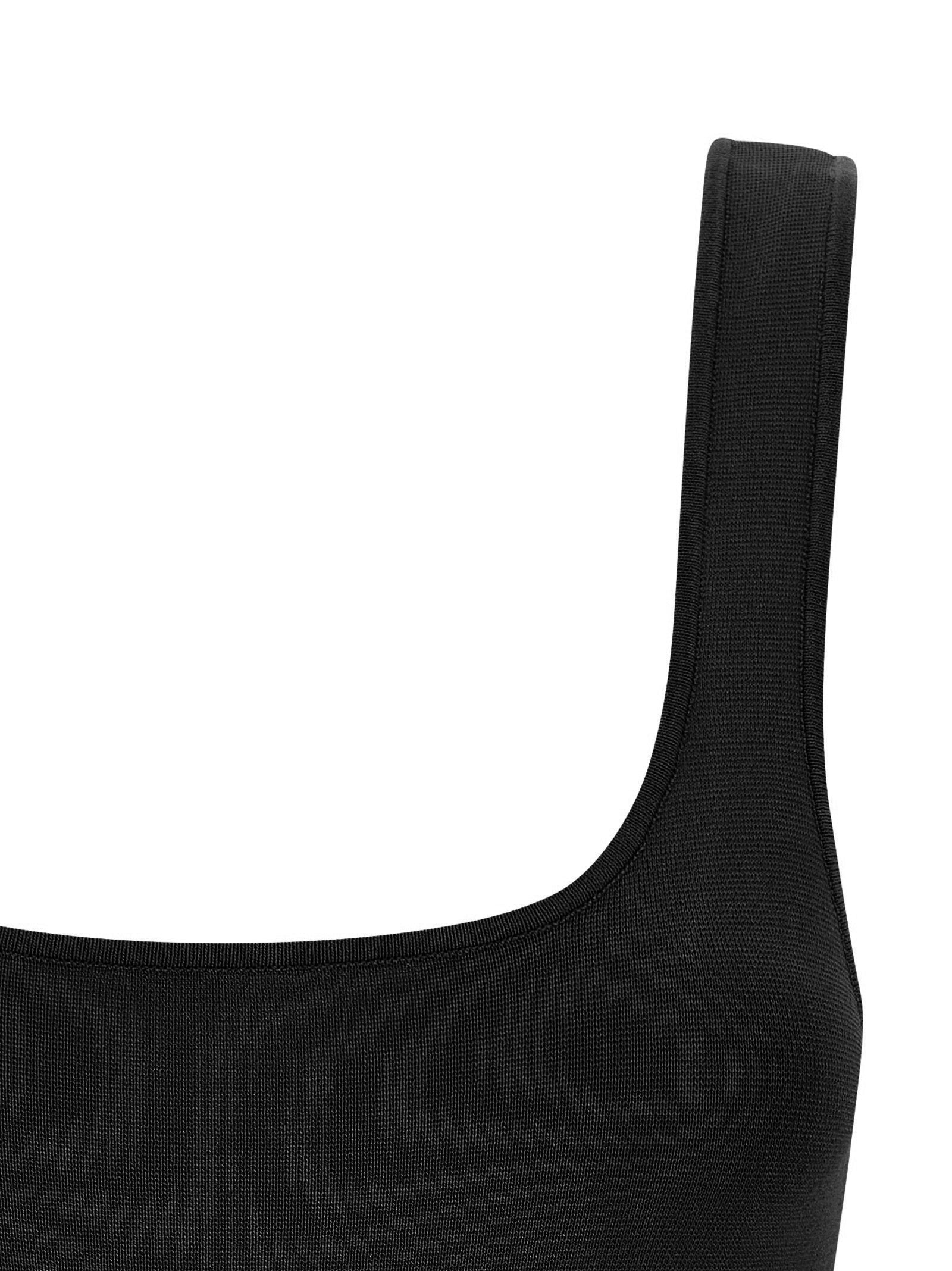 Entire Studios Black Viscose Sleeveles Women's T-Shirt