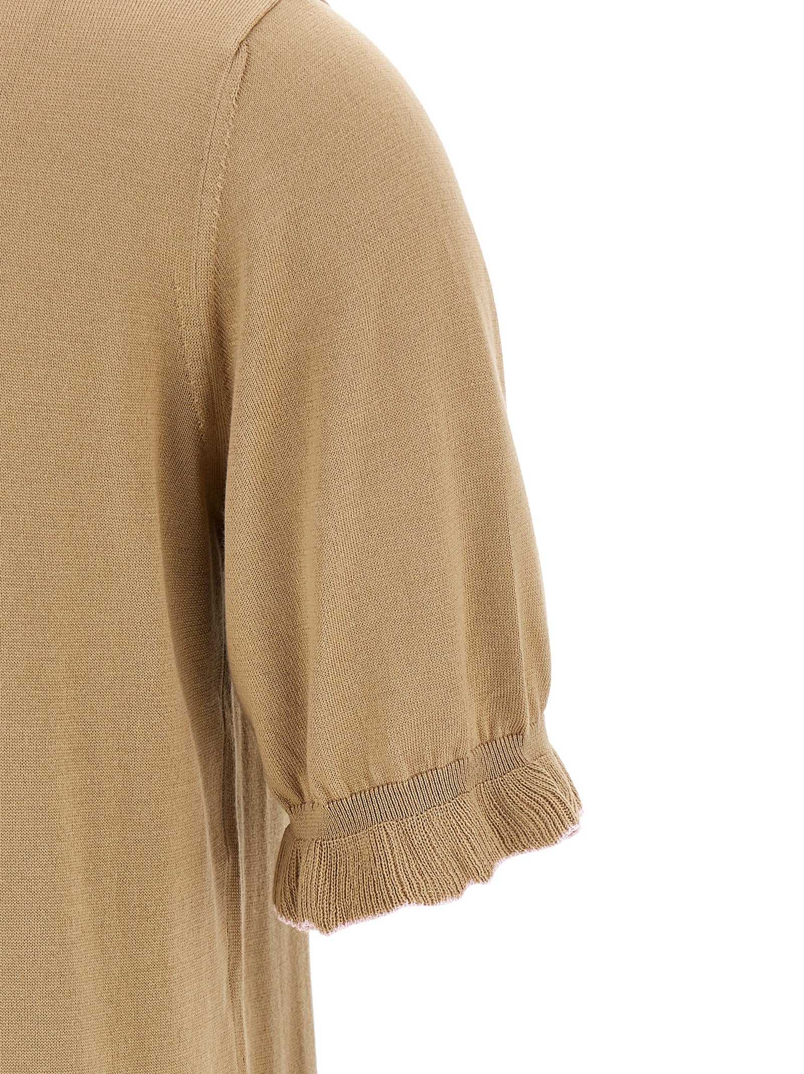 Fabiana Filippi Beige Silk Polo Women's Shirt