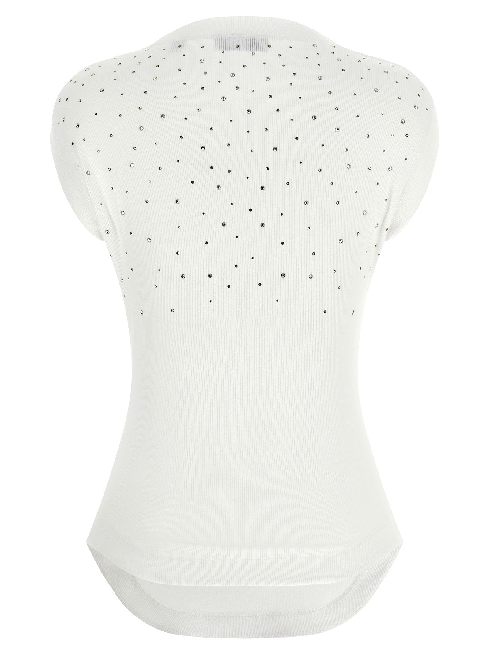 Off-White White Viscose Sleeveles Women's T-Shirt