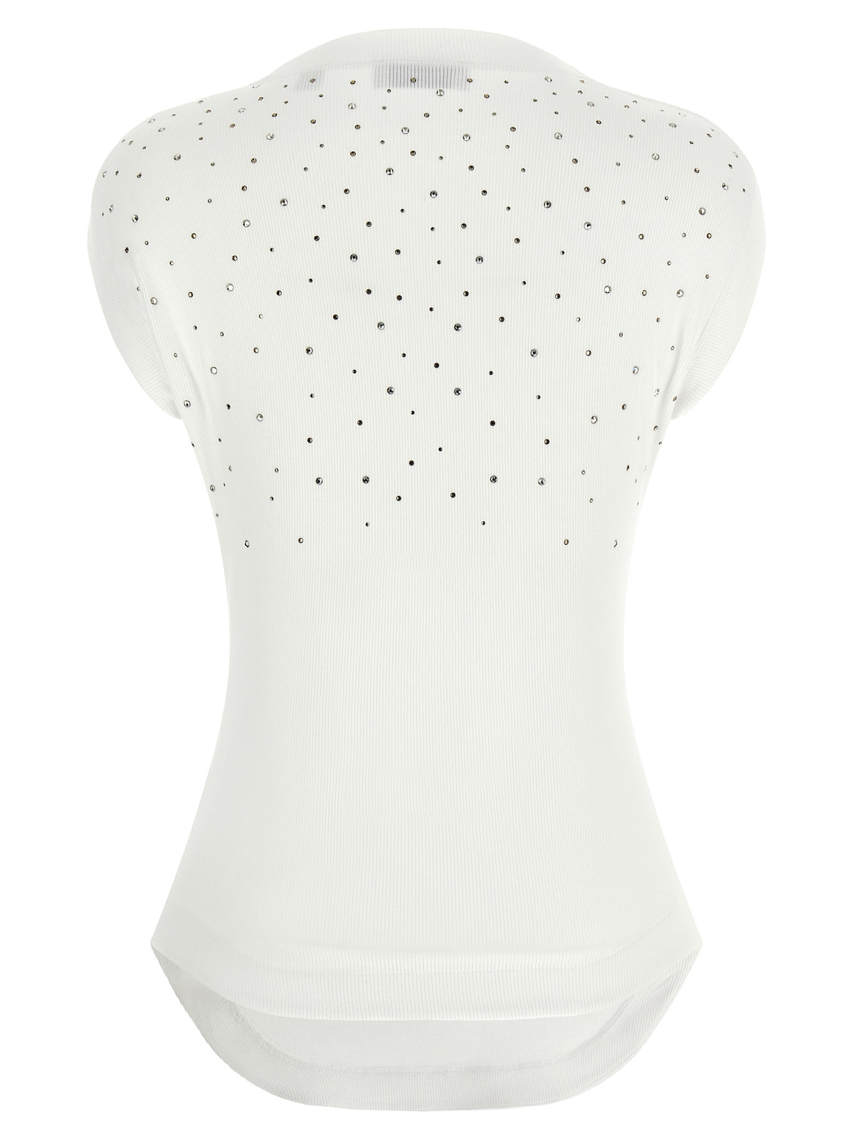 Off-White White Viscose Sleeveles Women's T-Shirt