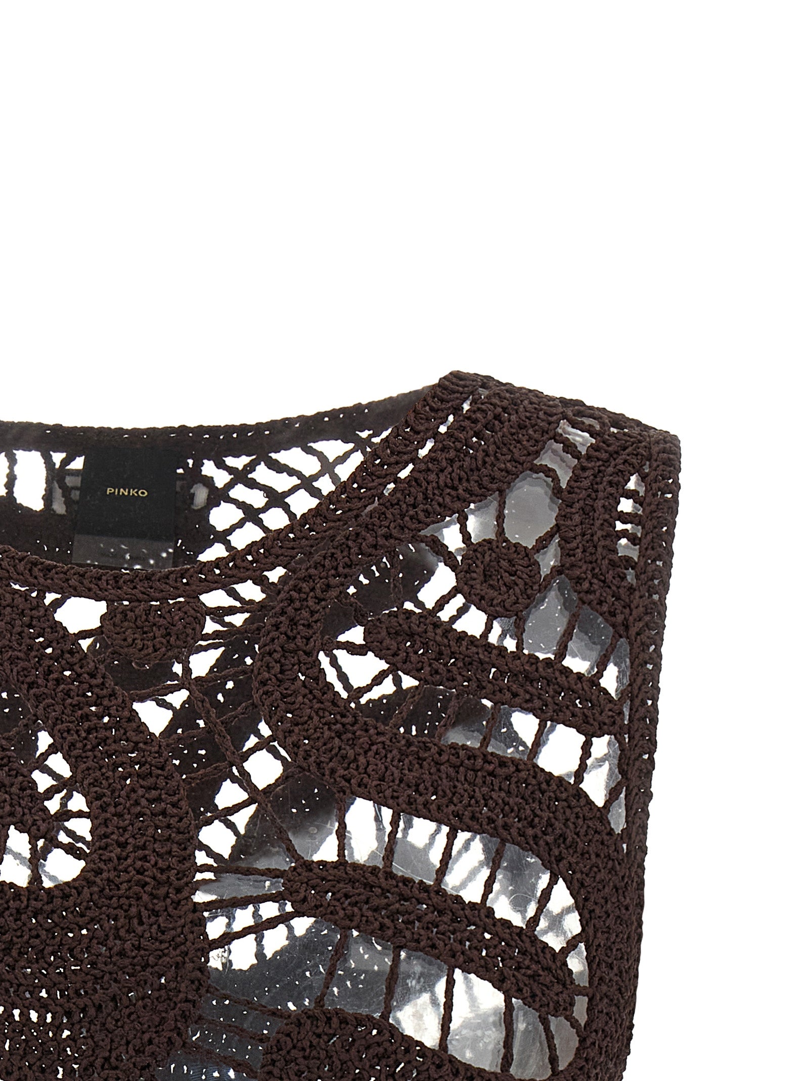 PINKO Brown Viscose Women's Blouse