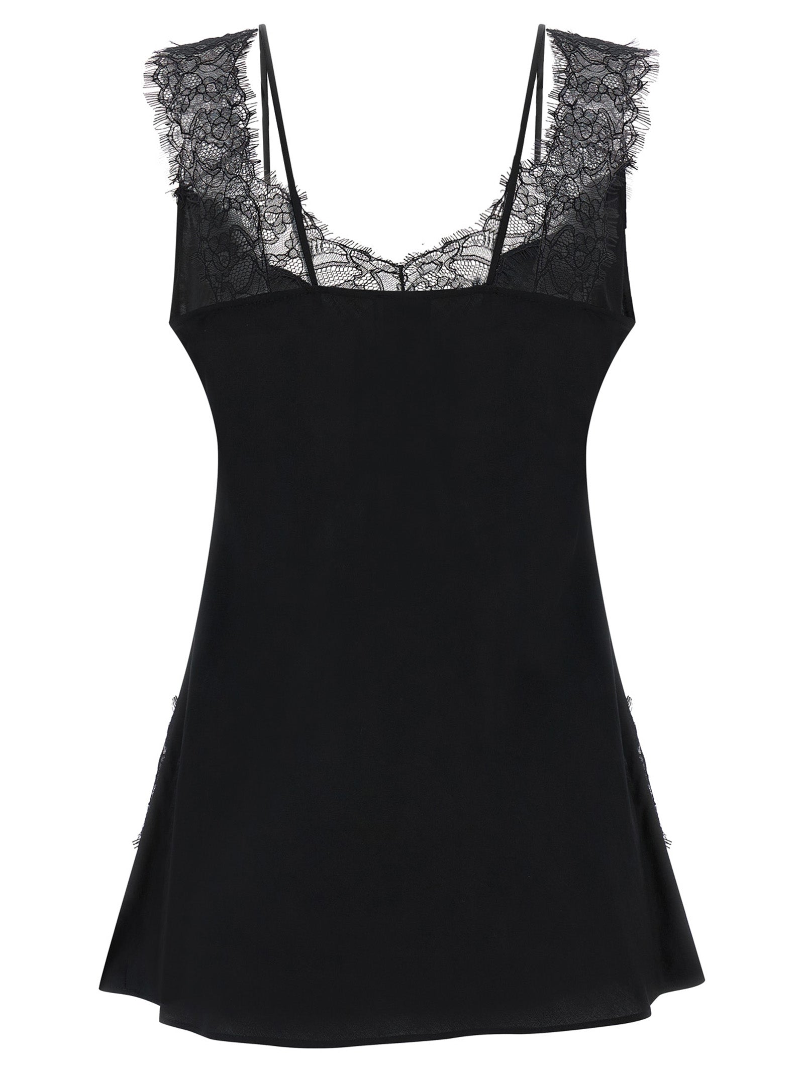 PINKO Black Viscose Sleeveles Women's T-Shirt