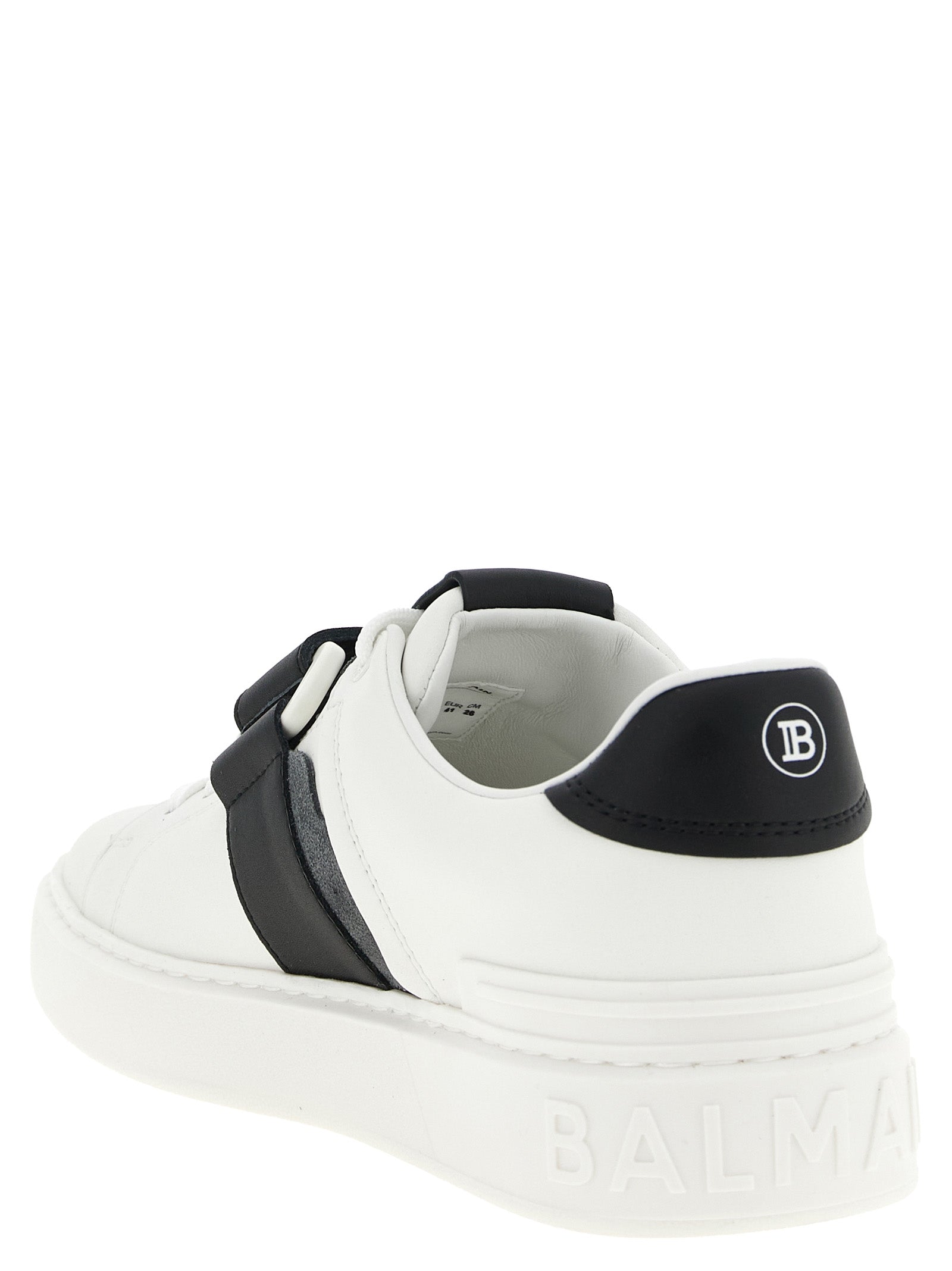 Balmain Bicolor Calfskin Low Top Men's Sneakers