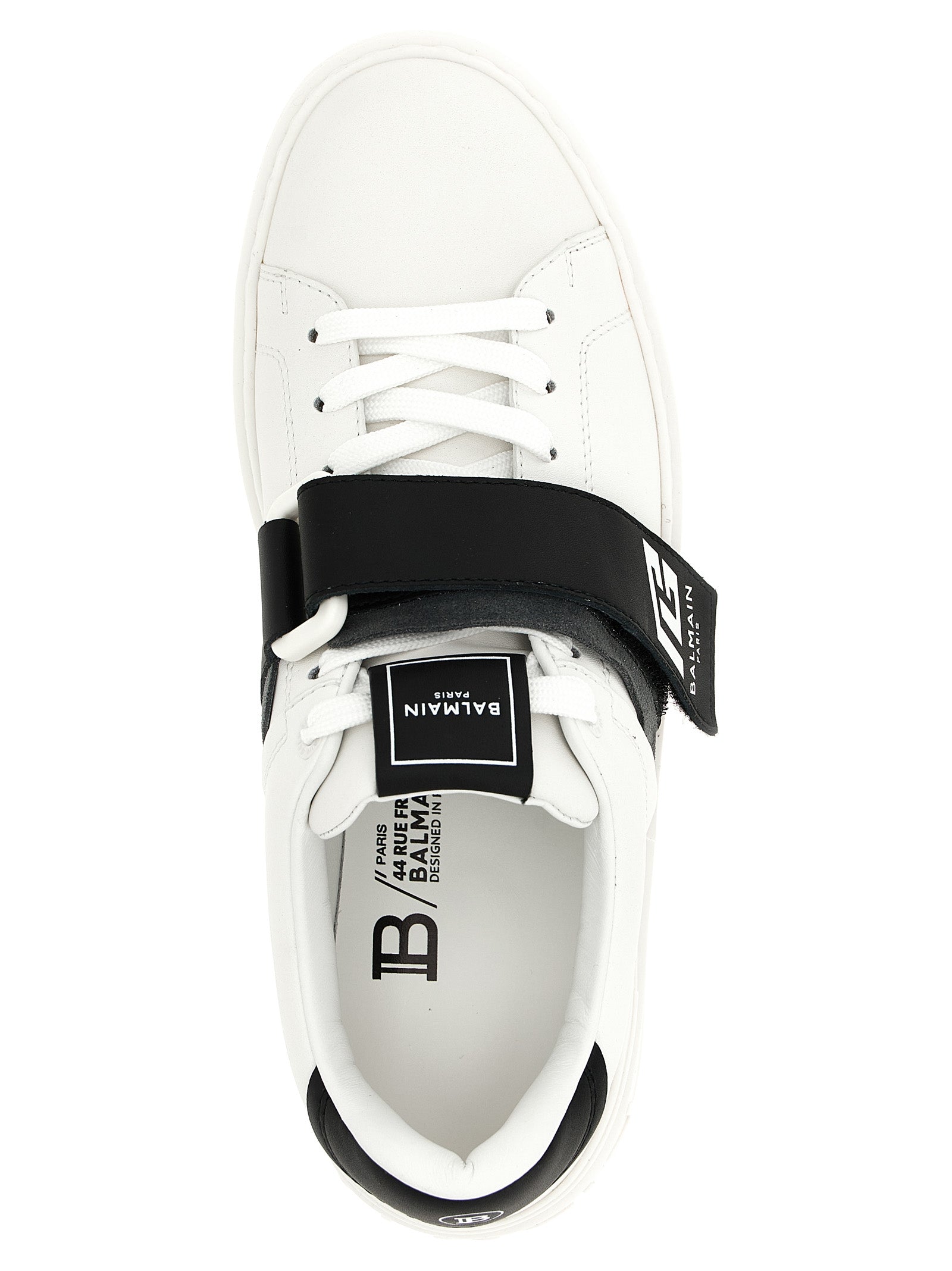 Balmain Bicolor Calfskin Low Top Men's Sneakers