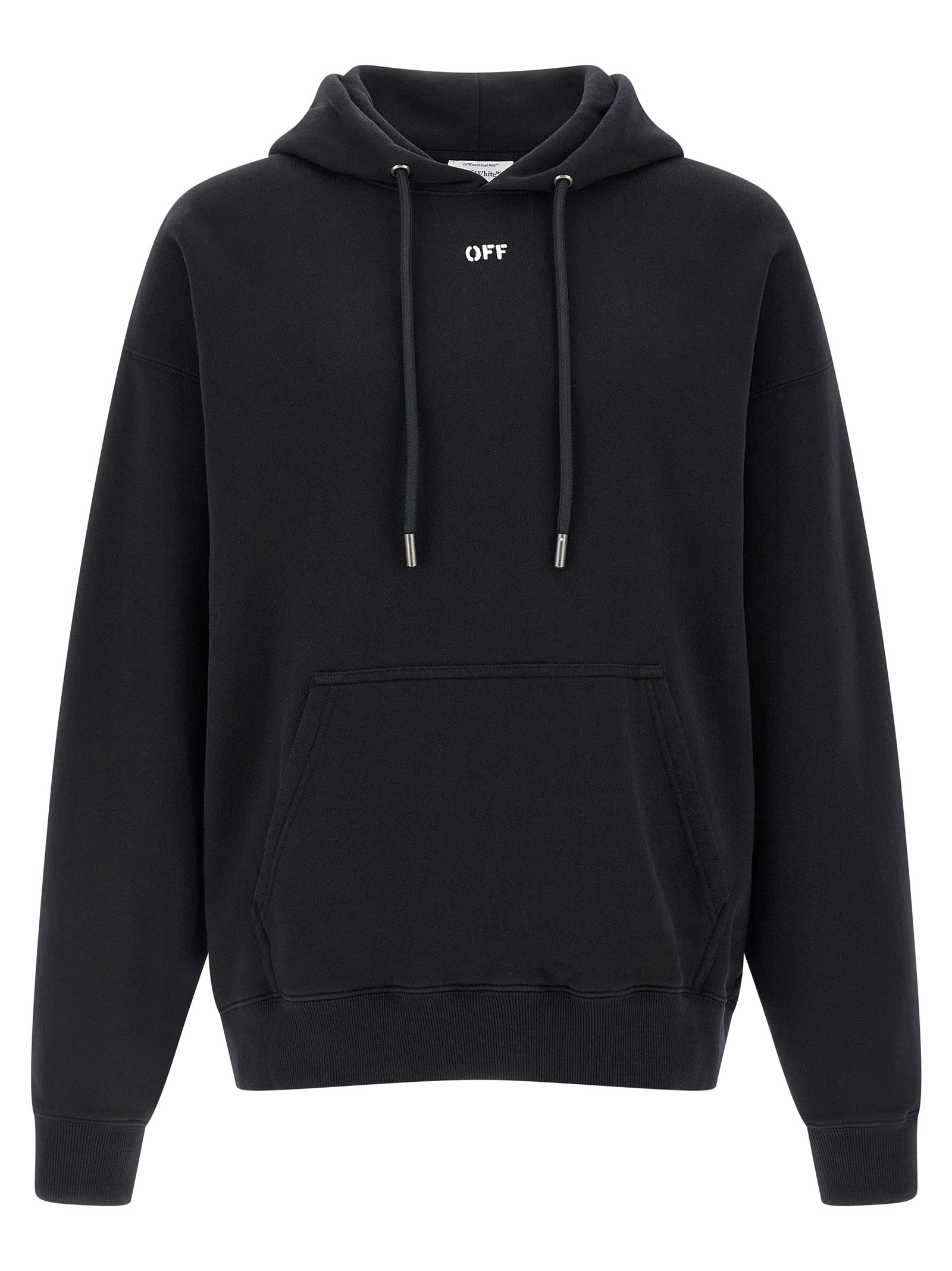 Off-White Black Cotton Men's Sweatshirt