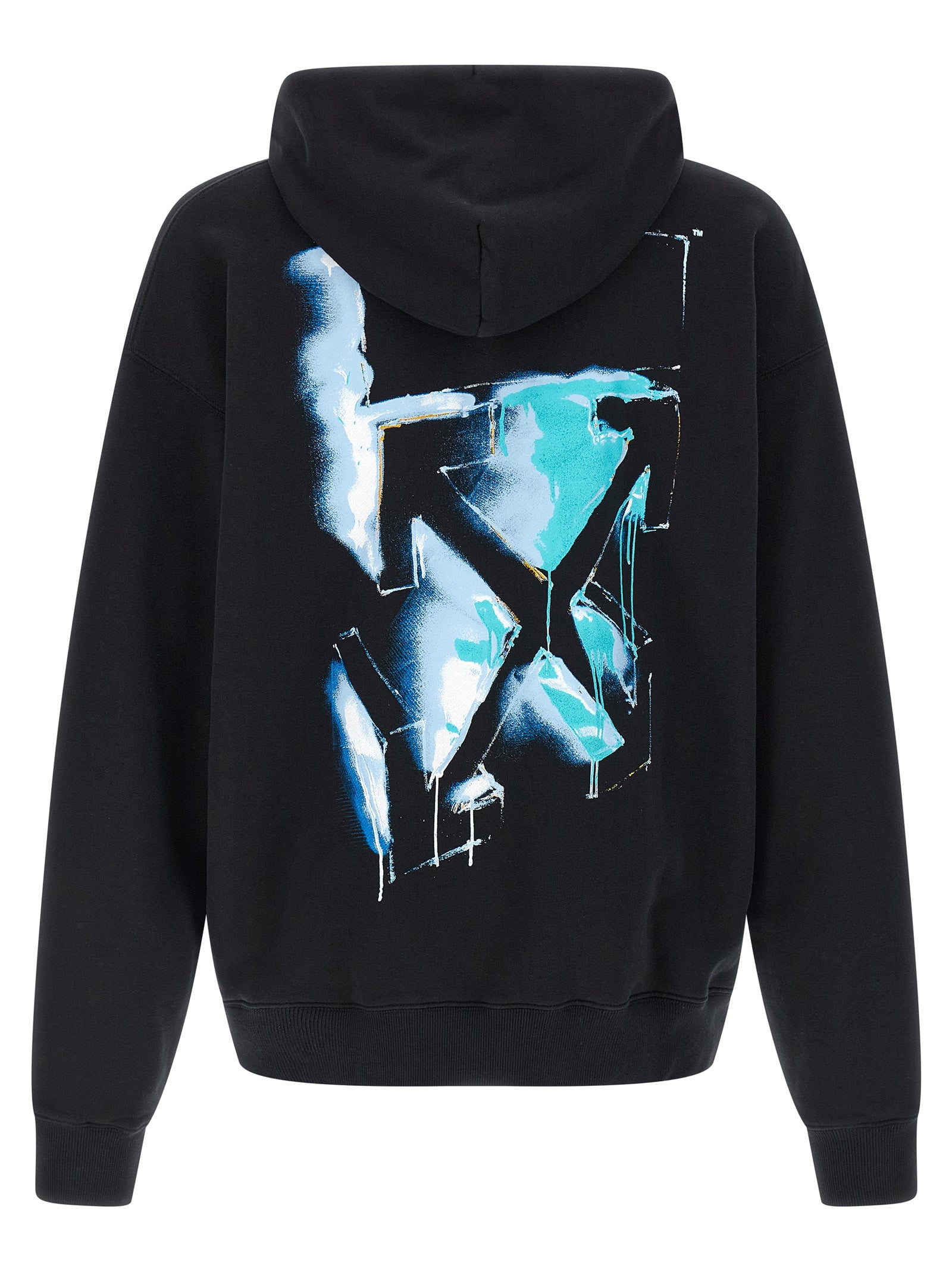Off-White Black Cotton Men's Sweatshirt