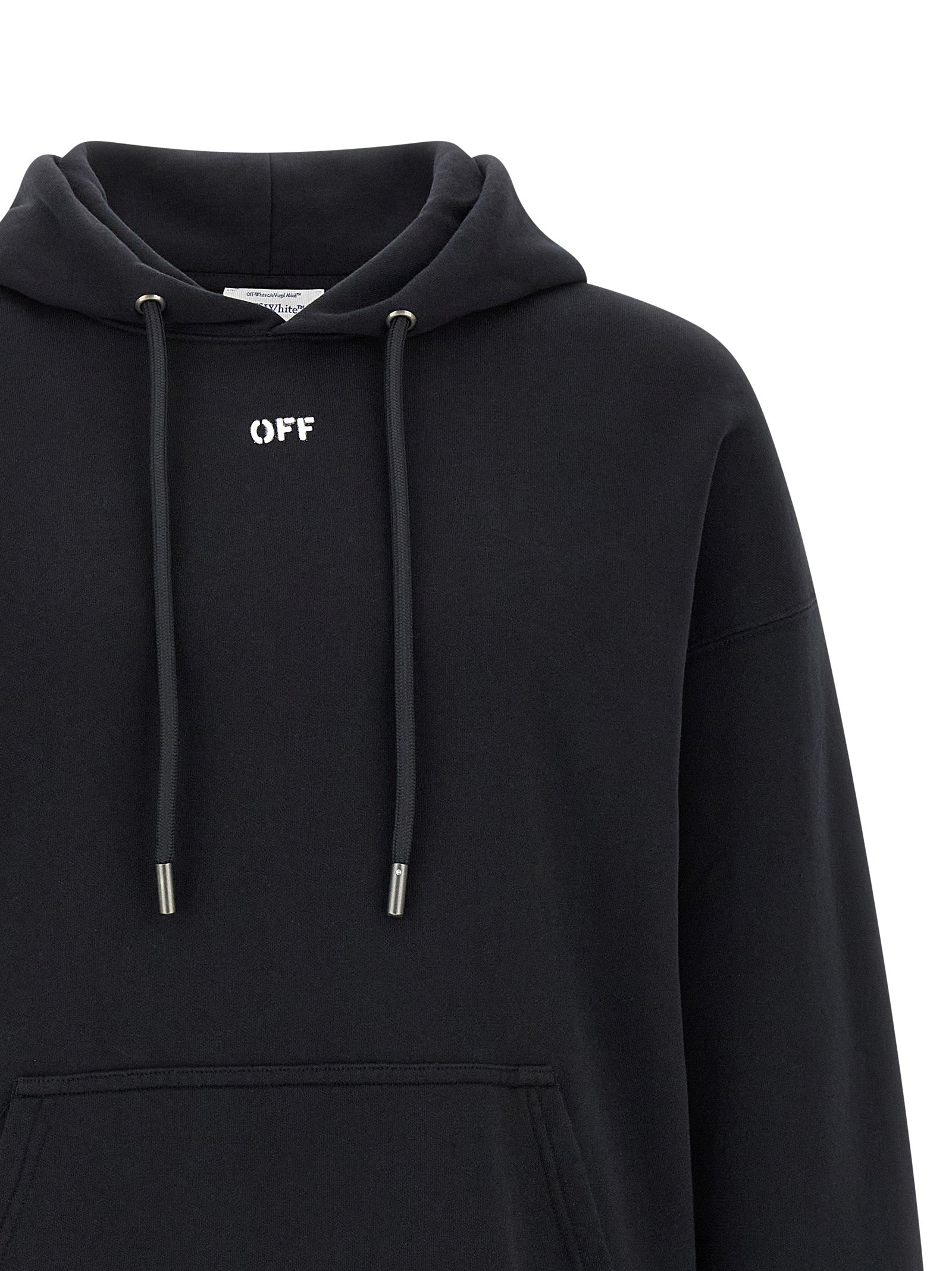 Off-White Black Cotton Men's Sweatshirt