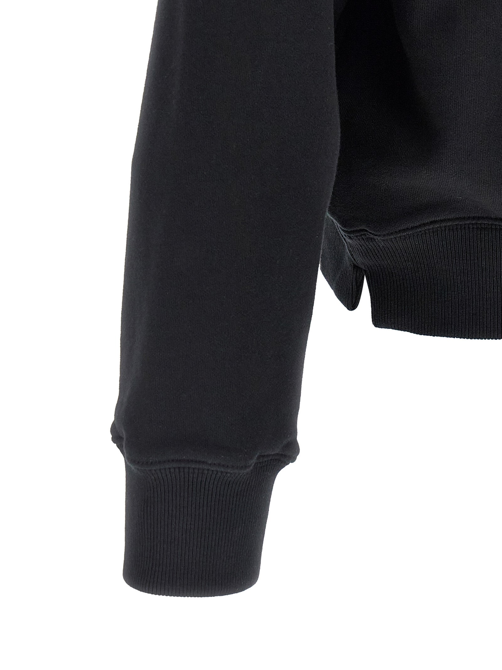 Off-White Black Cotton Men's Sweatshirt
