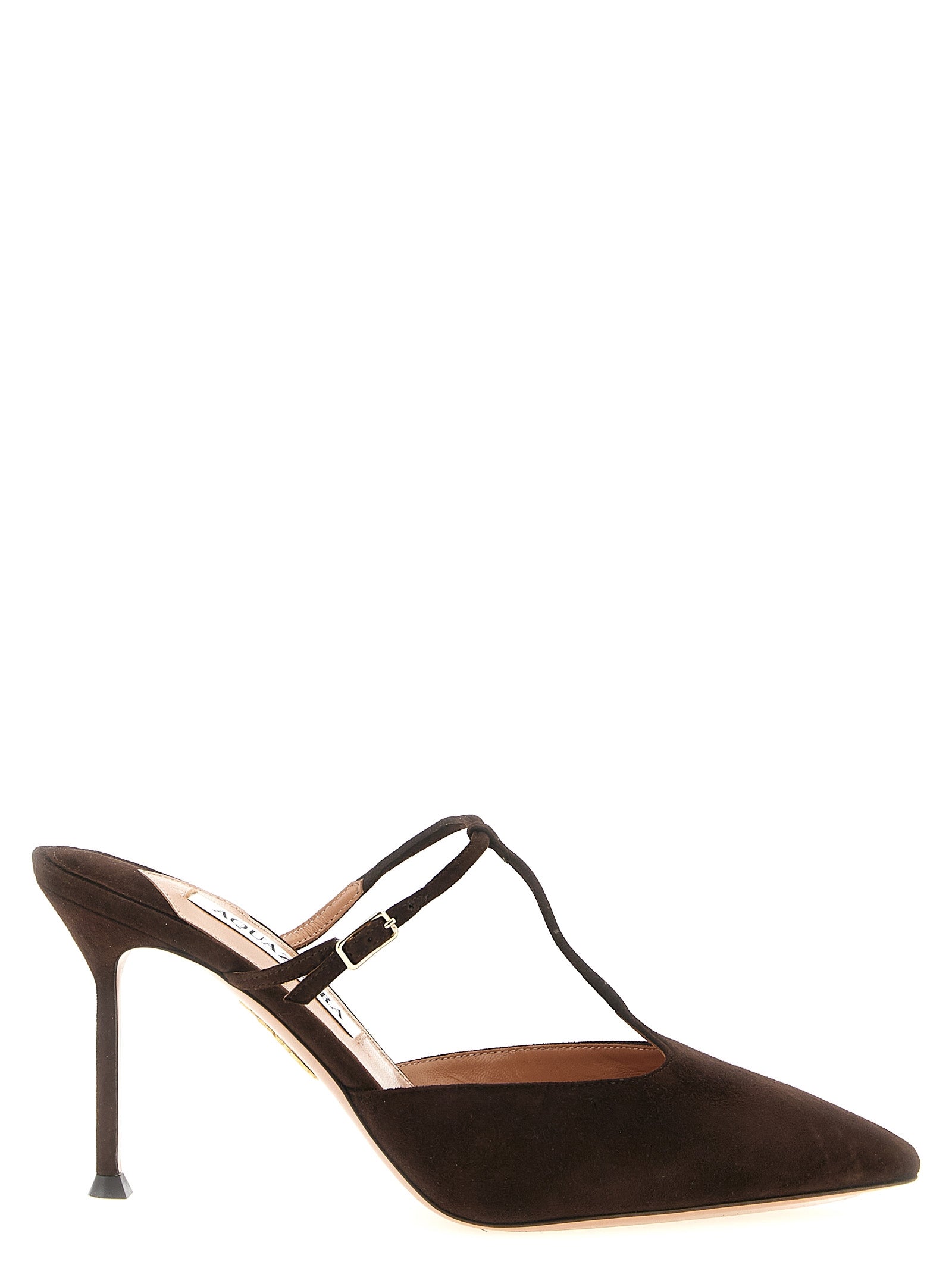 Aquazzura Brown Goatskin High Heel Women's Pumps