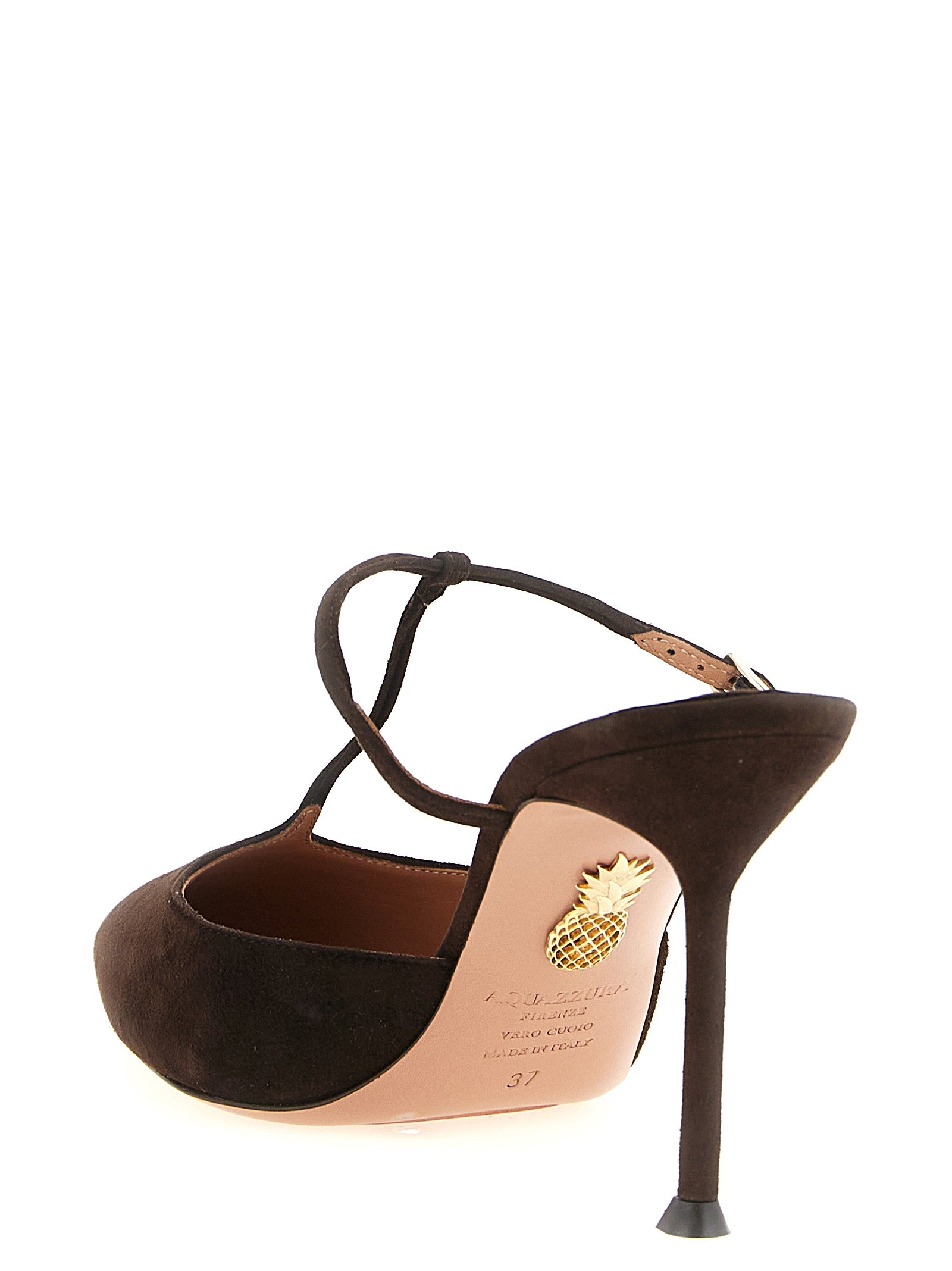 Aquazzura Brown Goatskin High Heel Women's Pumps