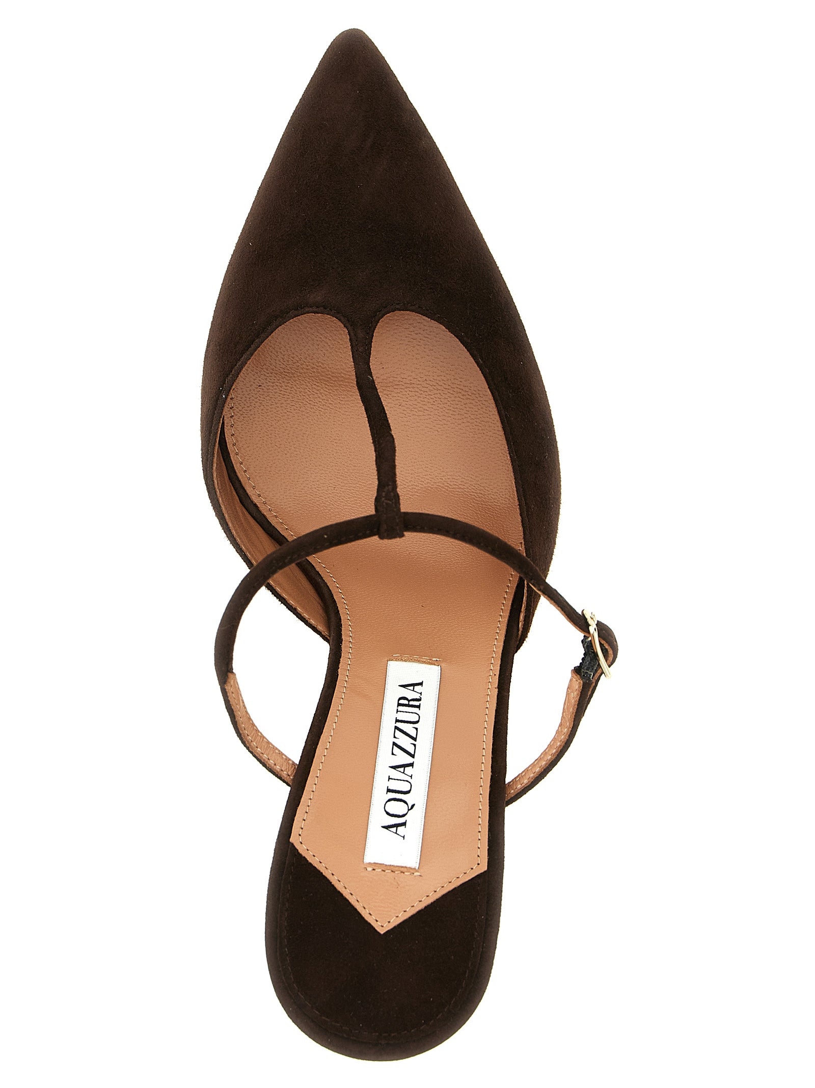 Aquazzura Brown Goatskin High Heel Women's Pumps
