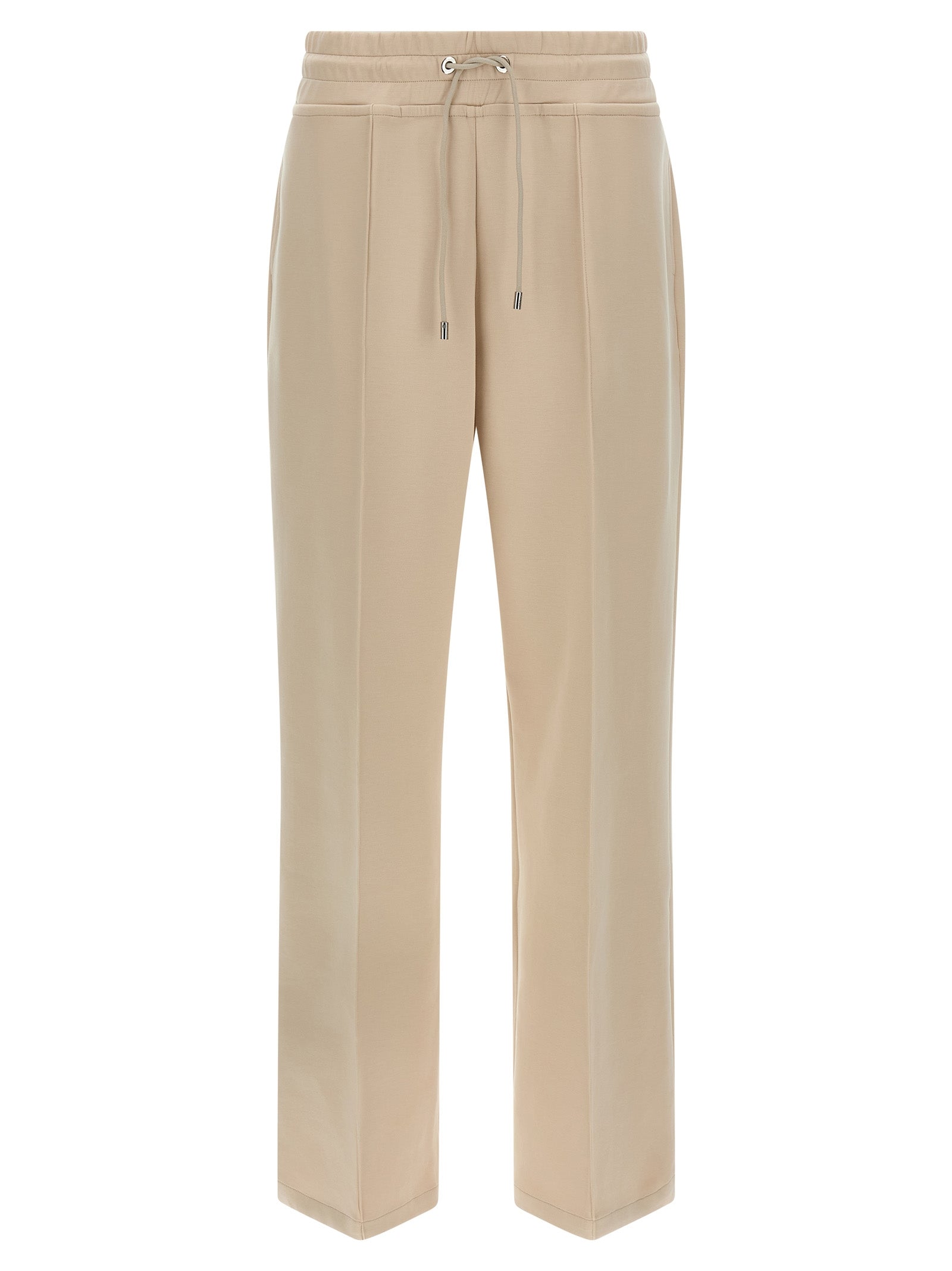 MooRER Beige Cotton Joggers (Workout Women's Pants)