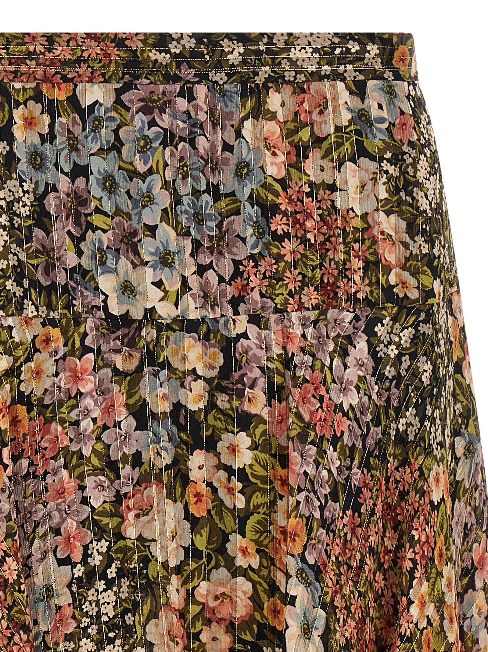 Valentino Garavani Multicolor Silk Midi Women's Skirt