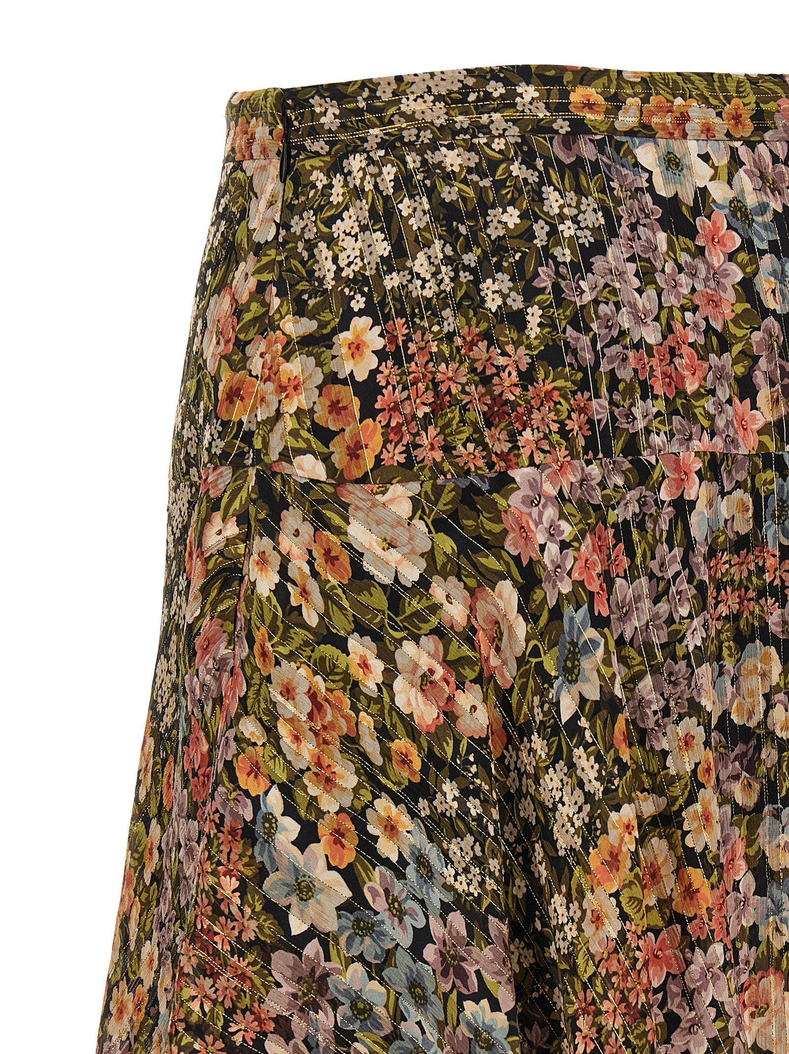 Valentino Garavani Multicolor Silk Midi Women's Skirt