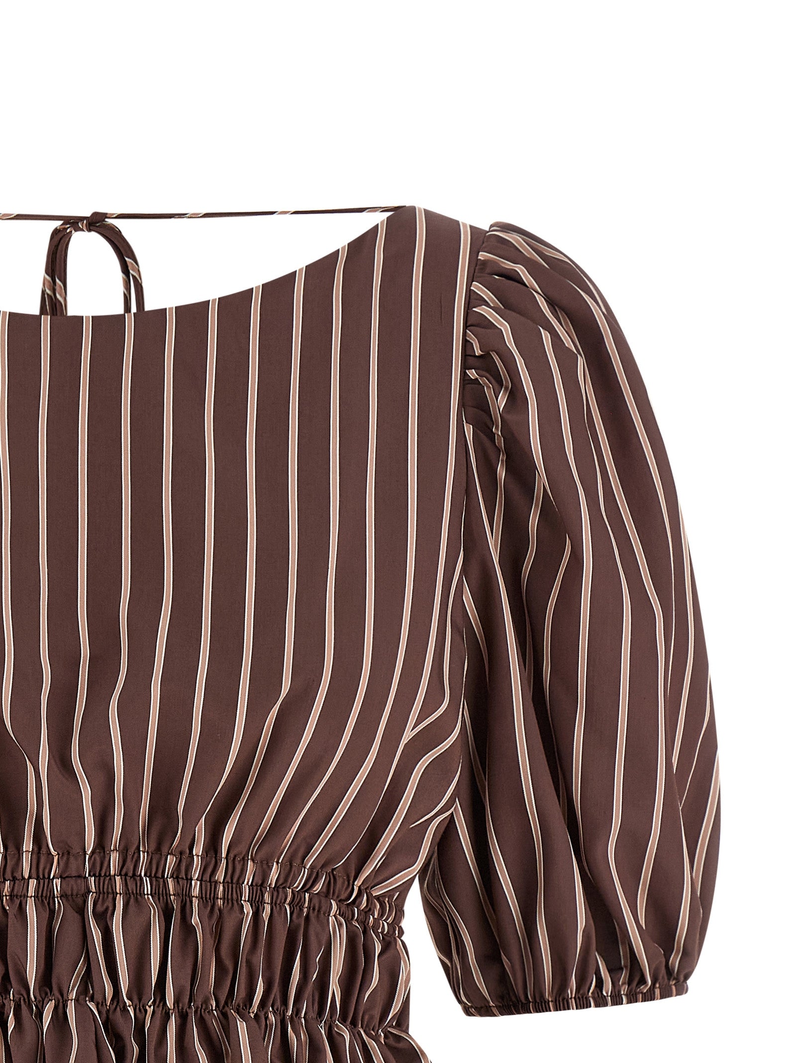 PINKO Brown Viscose Pattern Women's Shirt