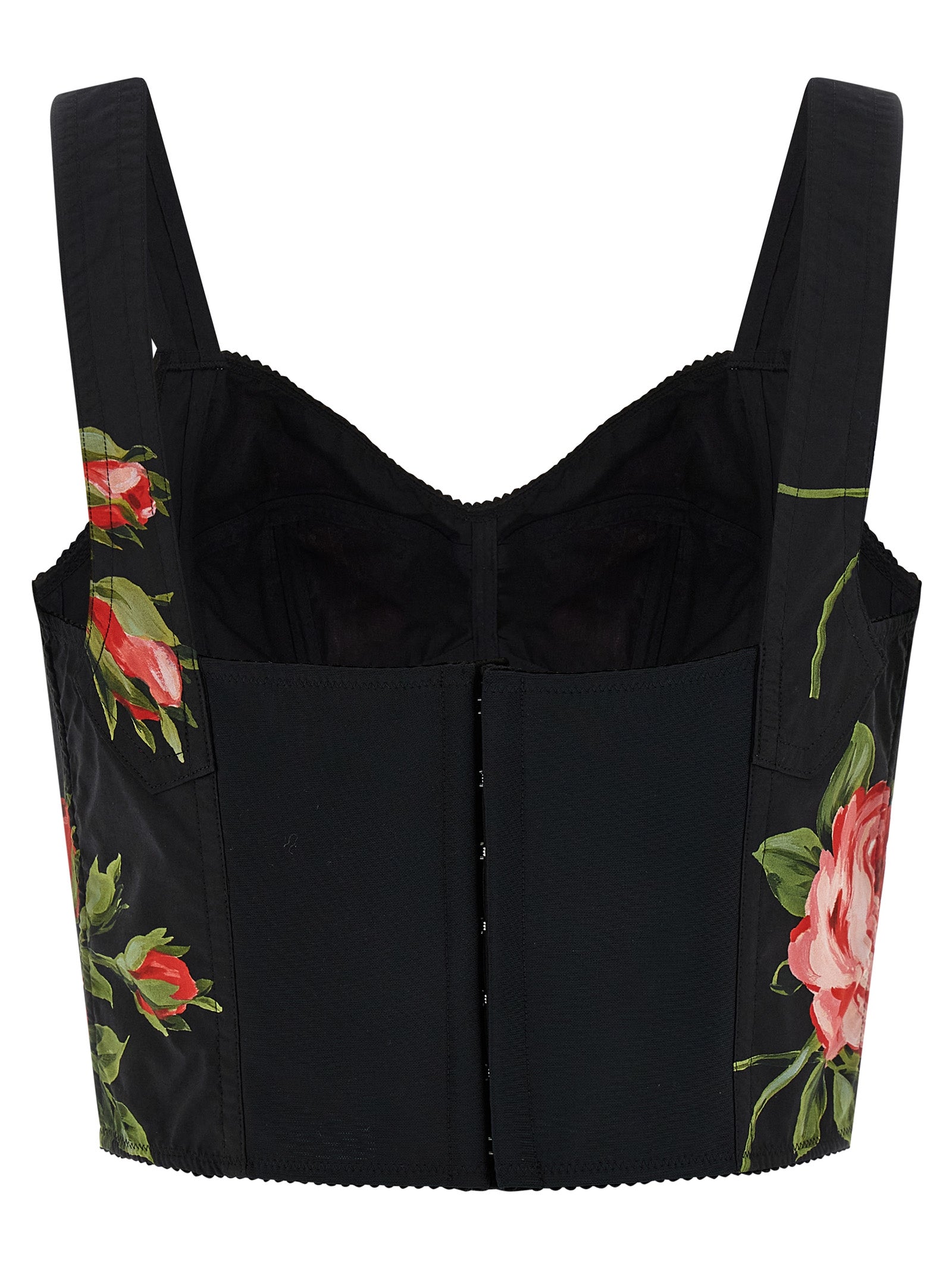 Dolce & Gabbana Black Cotton Tank Women's Tops