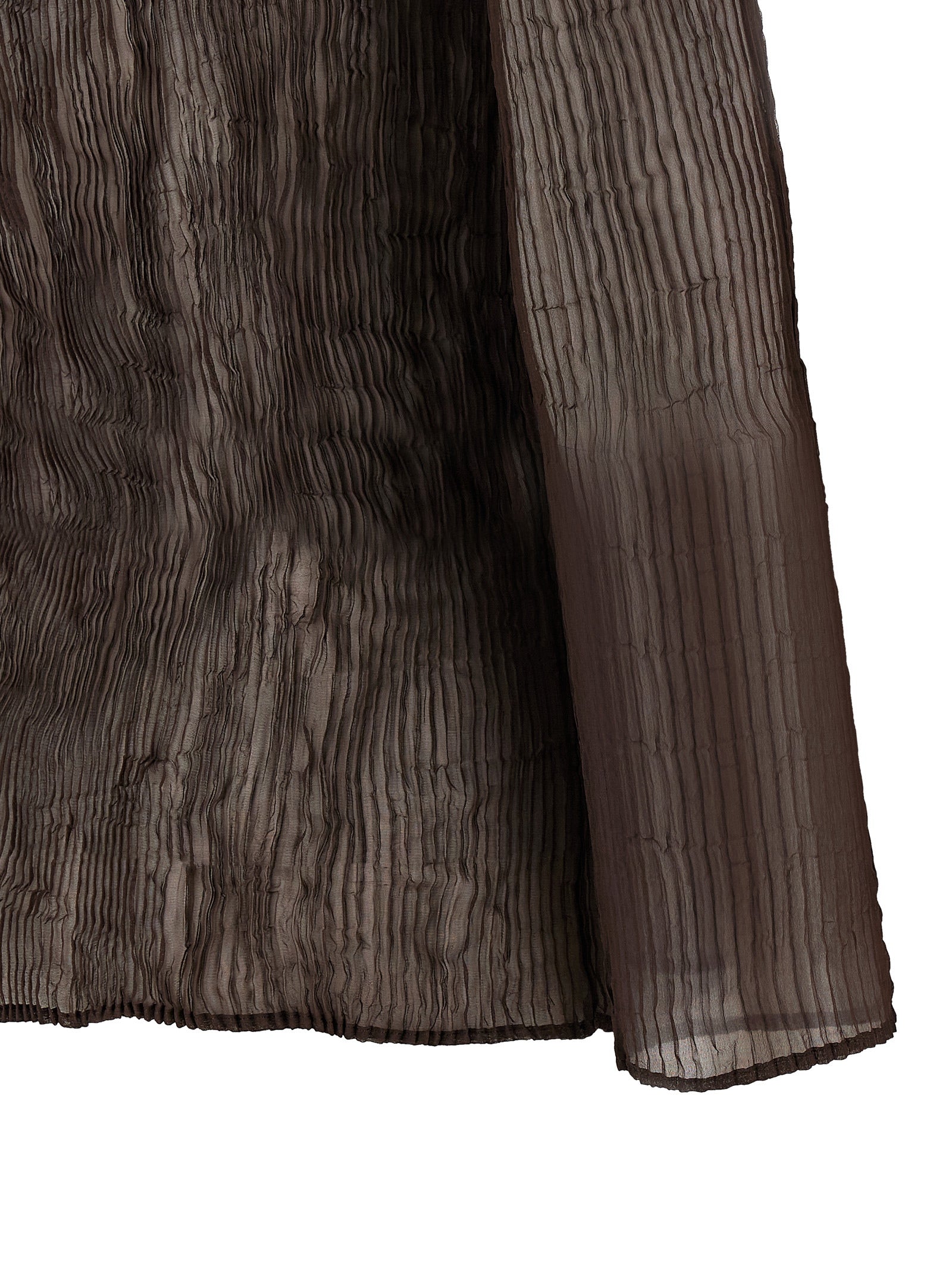Issey Miyake Brown Polyester Women's Blouse