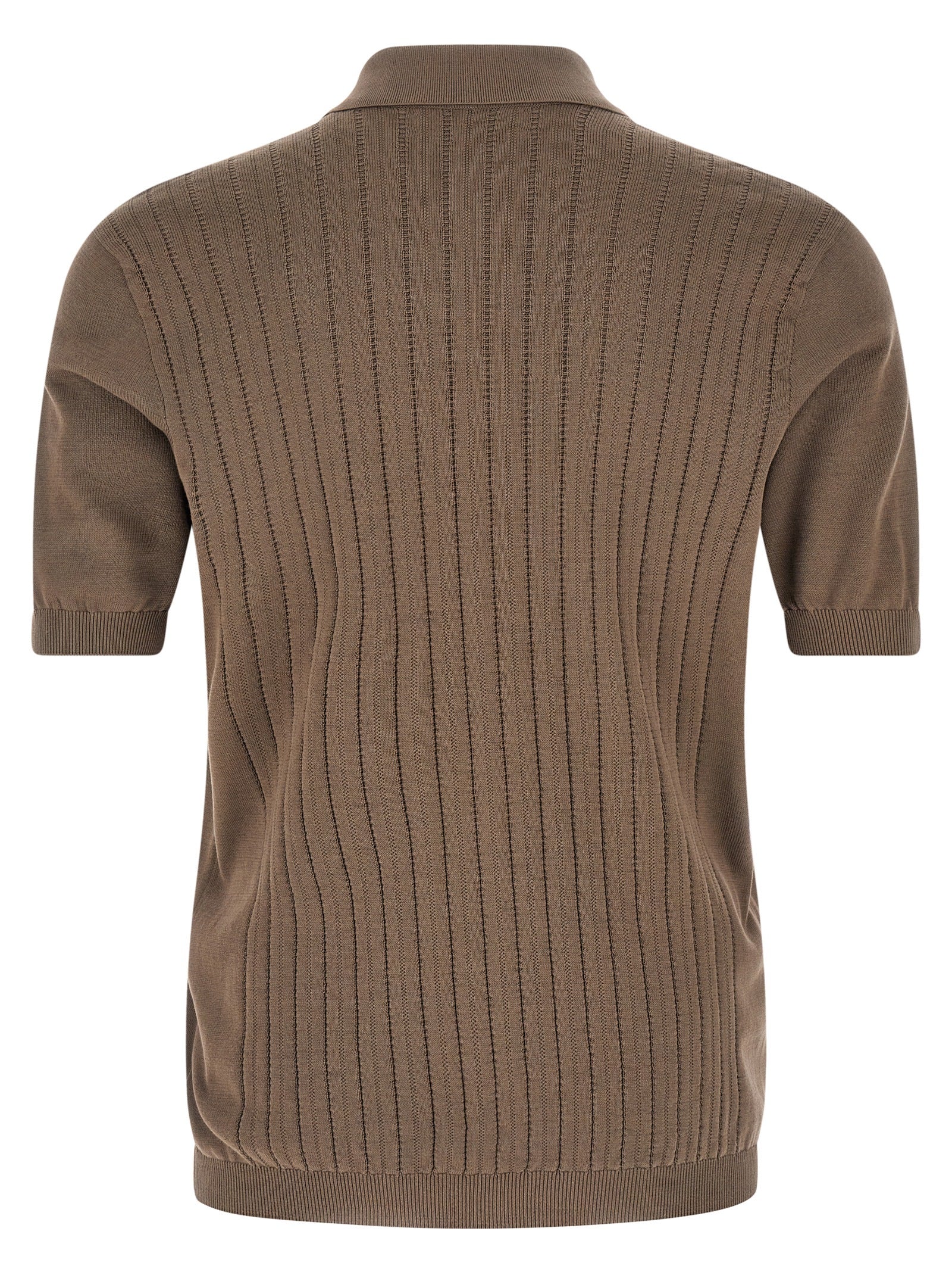 Brunello Cucinelli Brown Cotton Men's Blouse