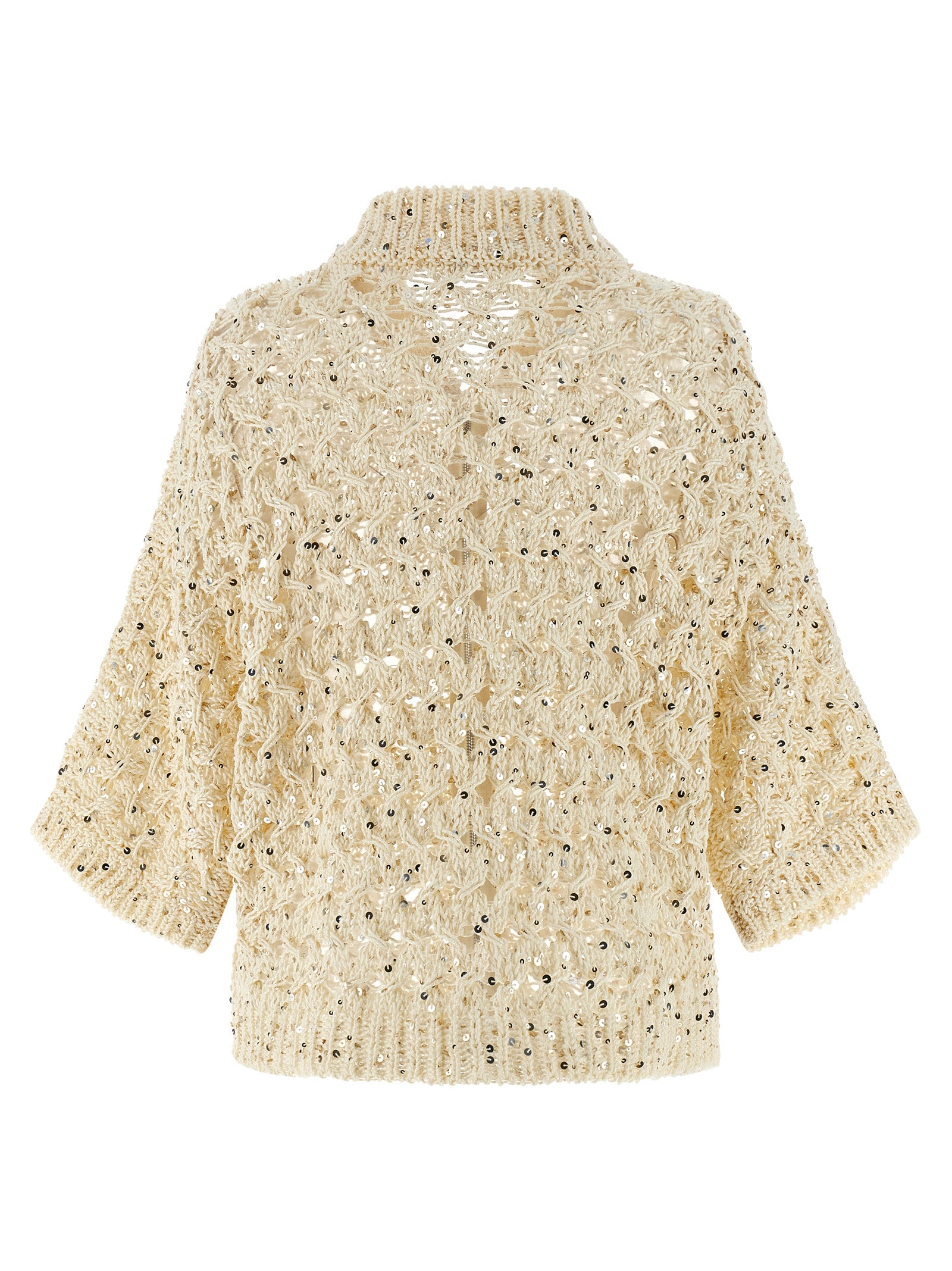 Peserico Beige Cotton Women's Cardigan