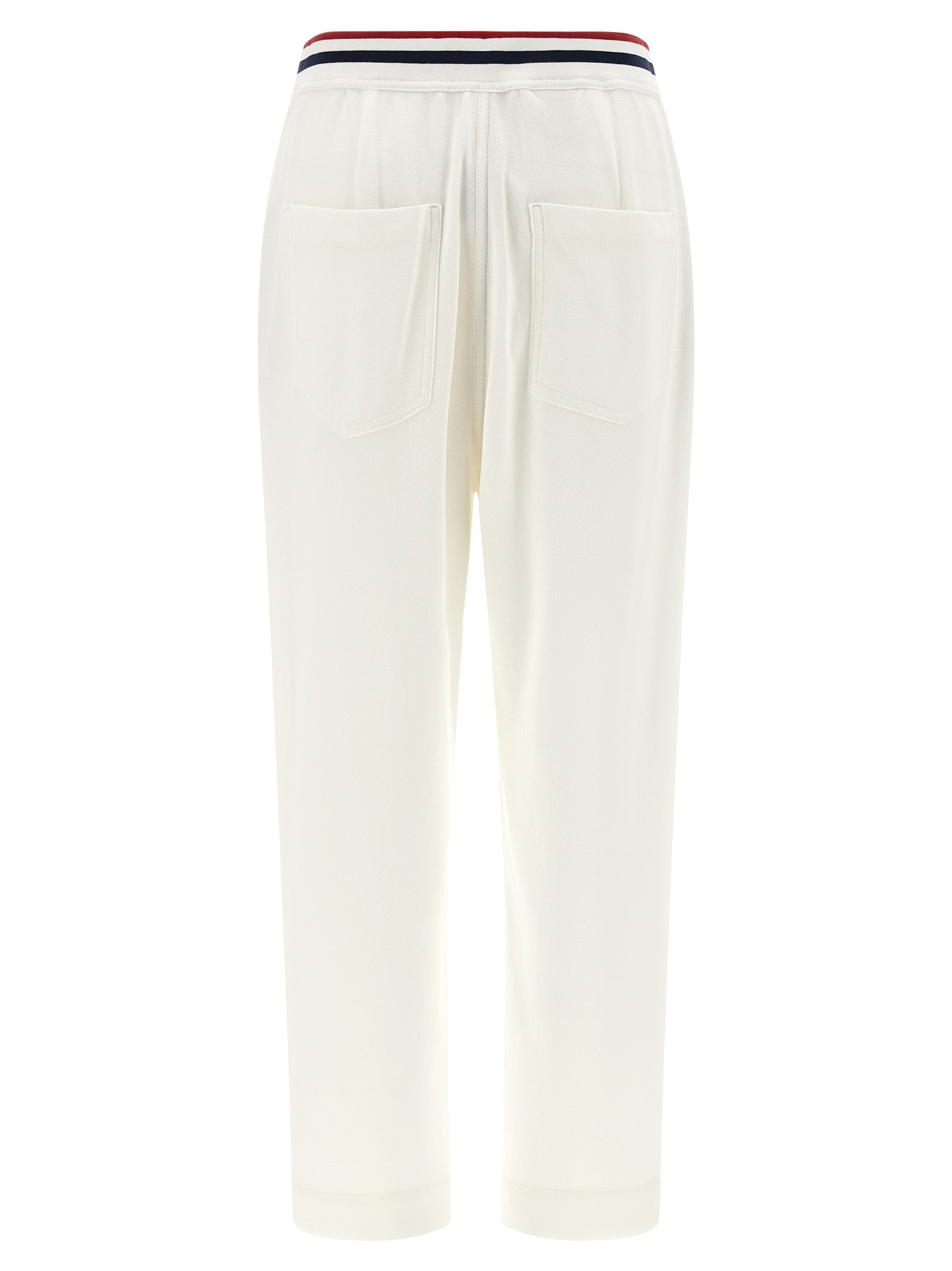 Brunello Cucinelli White Cotton Joggers (Workout Women's Pants)