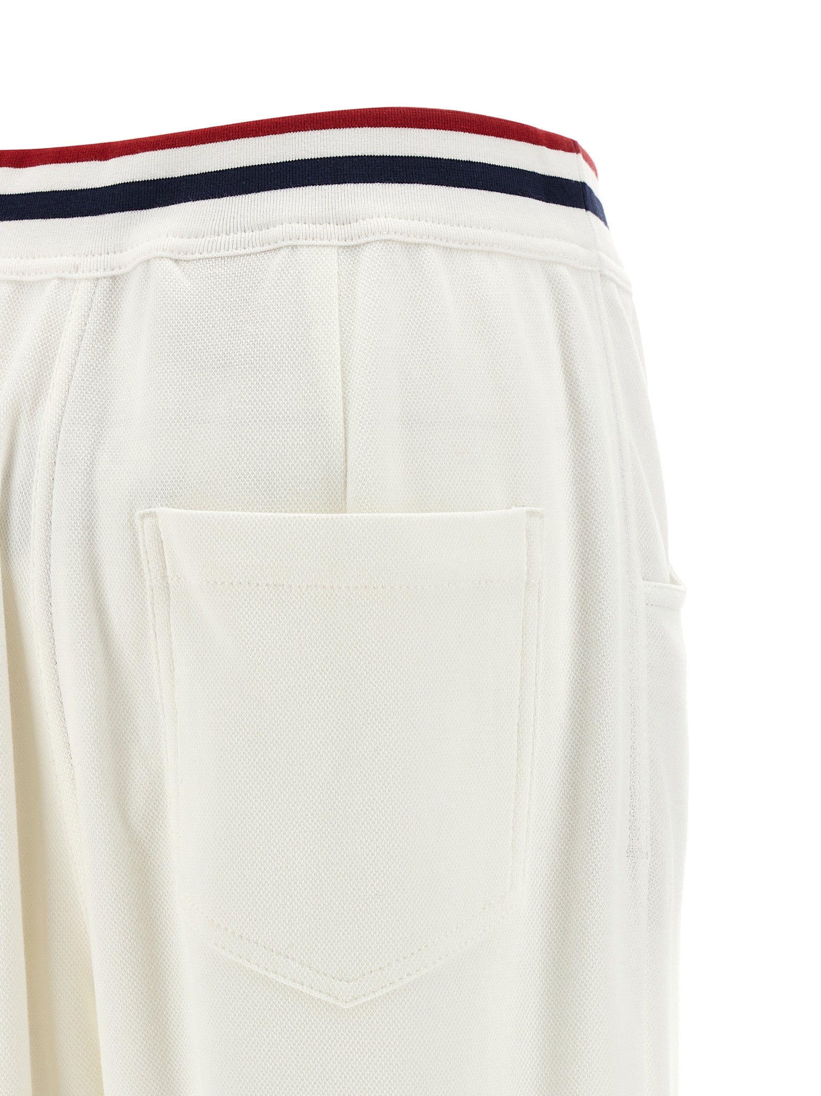 Brunello Cucinelli White Cotton Joggers (Workout Women's Pants)