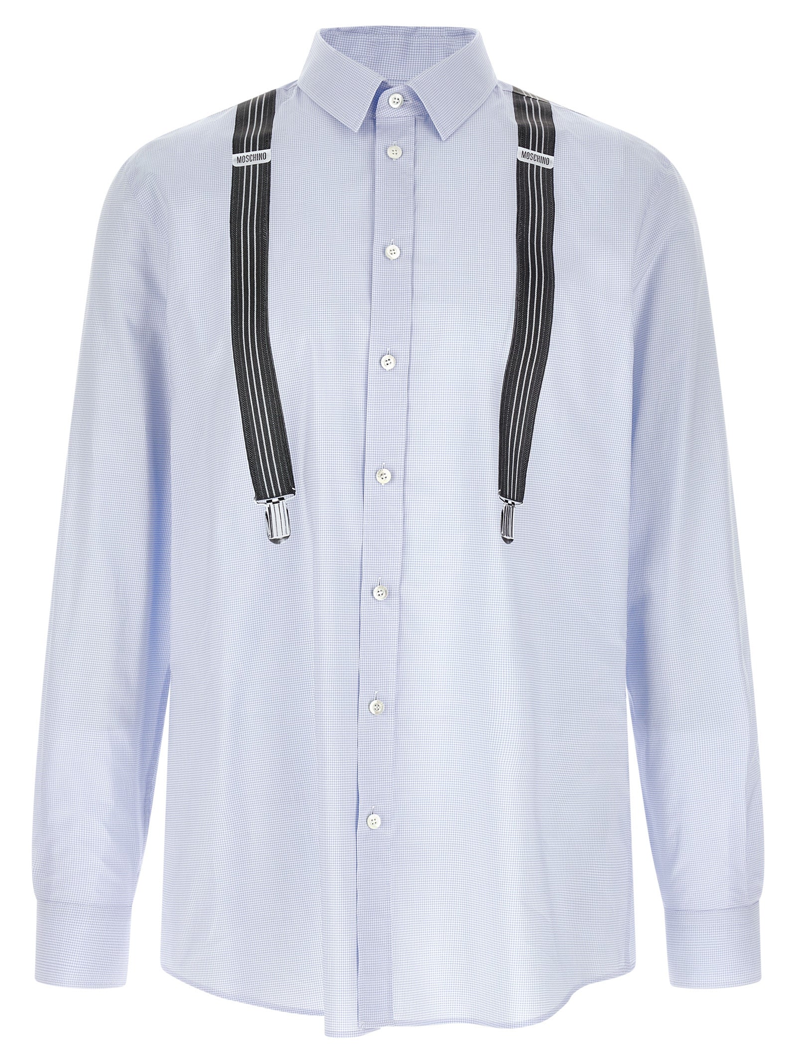Moschino Blue Cotton Men's Blouse