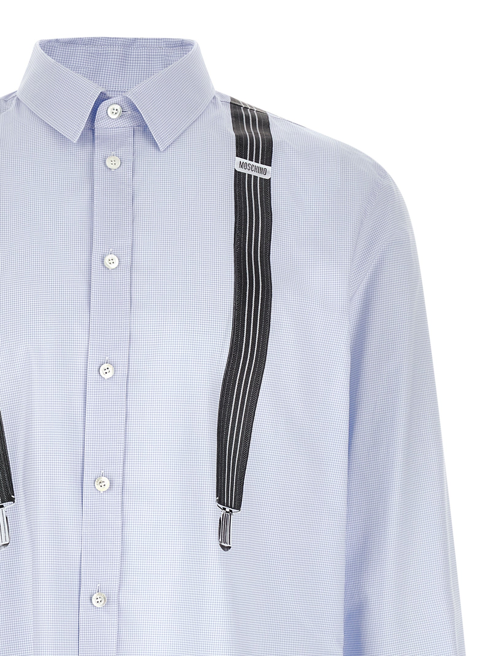 Moschino Blue Cotton Men's Blouse