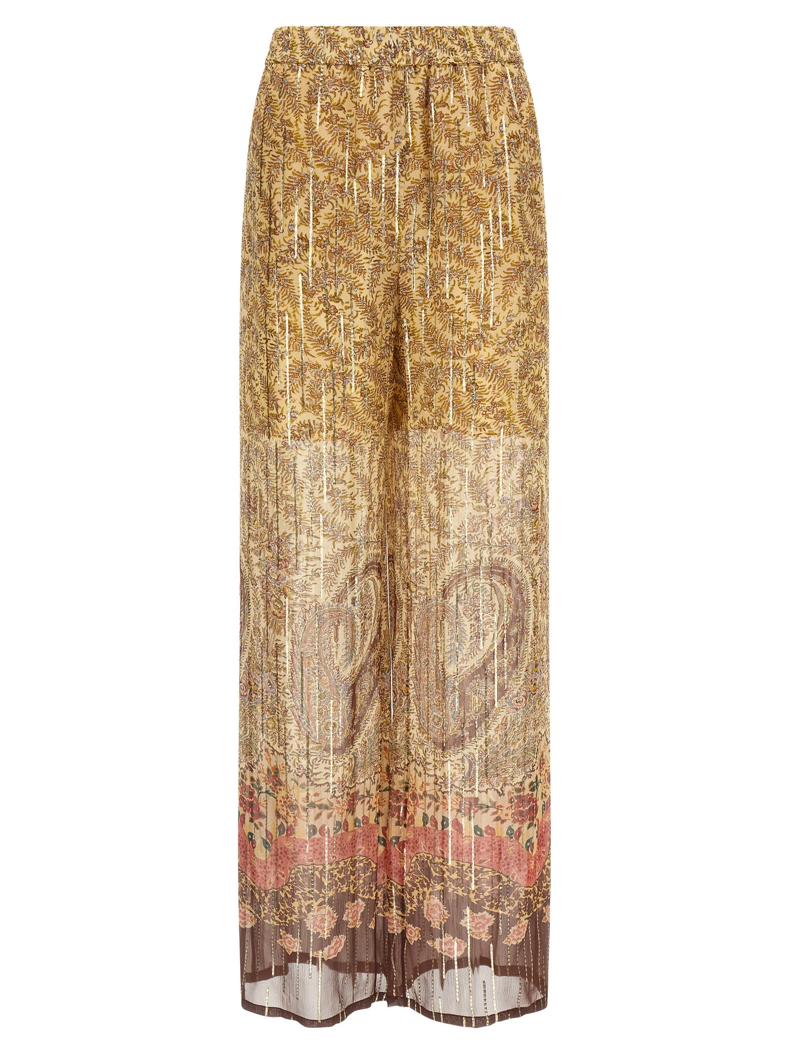 Valentino Garavani Multicolor Silk Casual Women's Pants