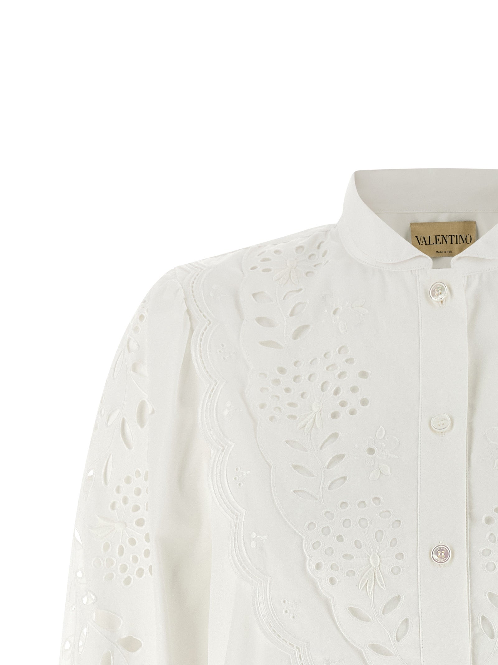 Valentino Garavani White Cotton Women's Blouse