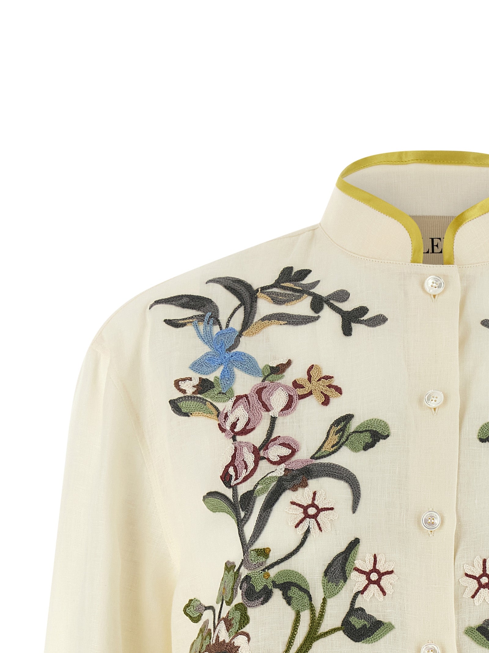 Valentino Garavani Beige Linen Women's Blouse