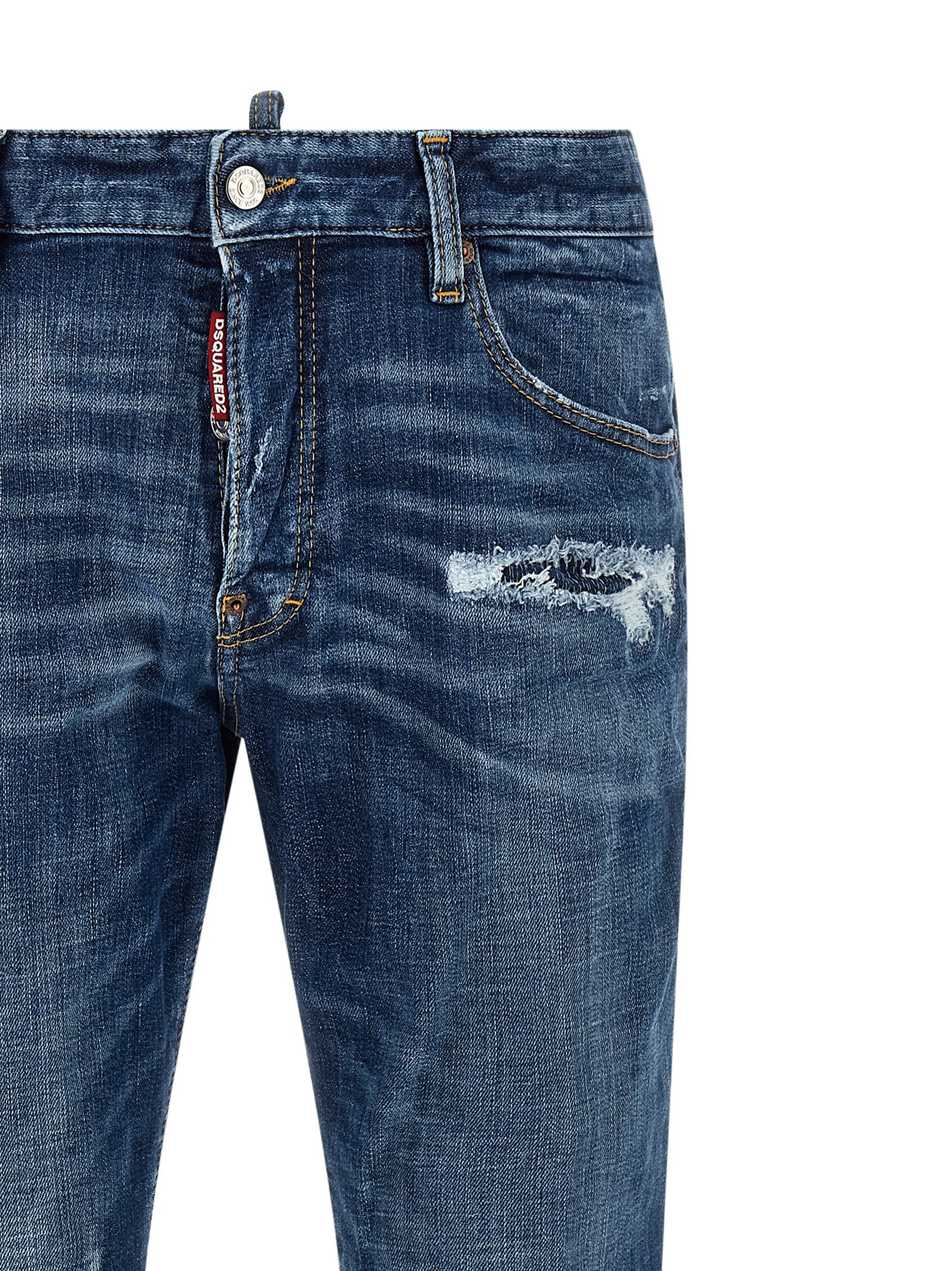 Dsquared² Blue Cotton Jeans Men's Denim
