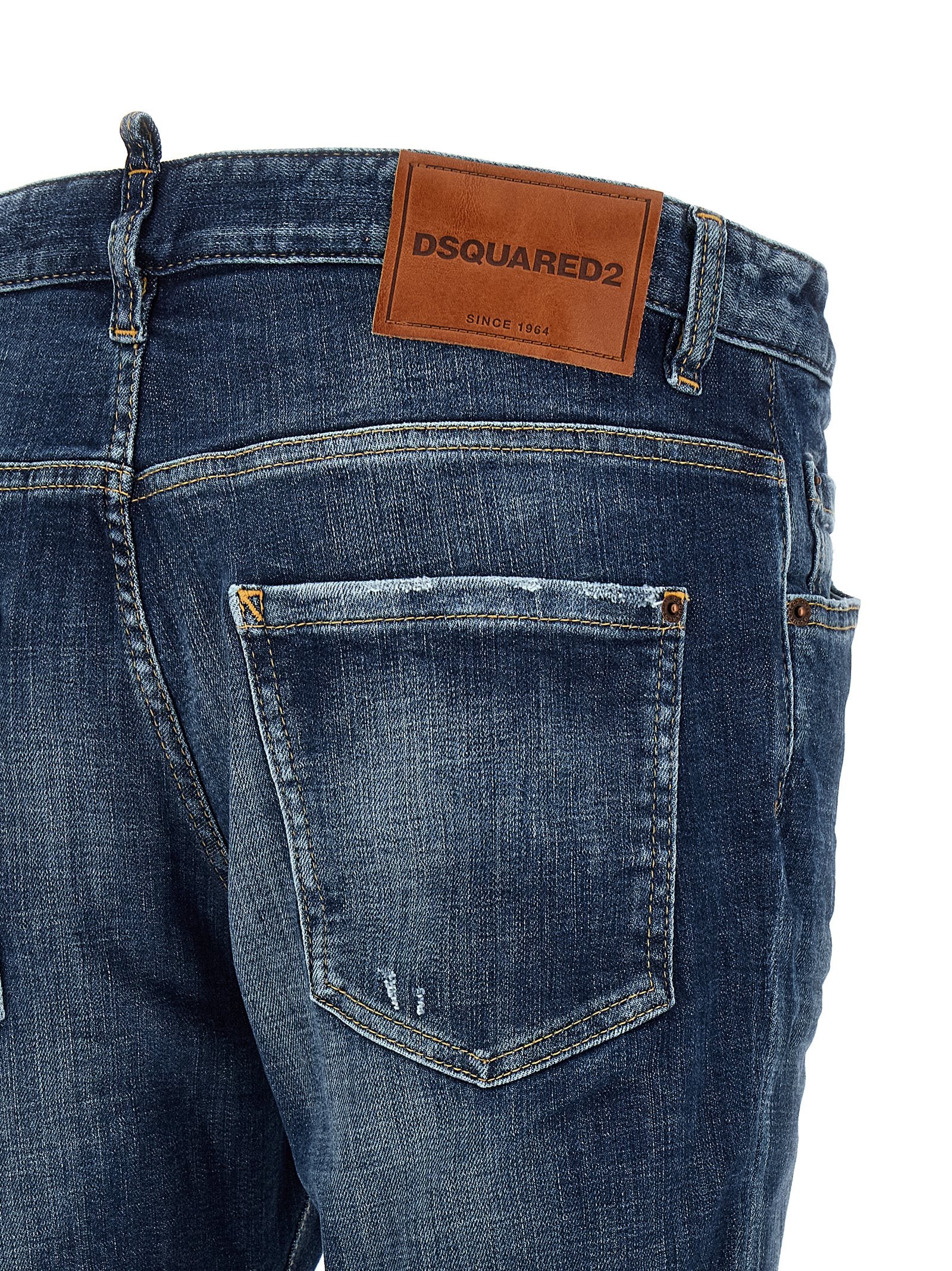 Dsquared² Blue Cotton Jeans Men's Denim