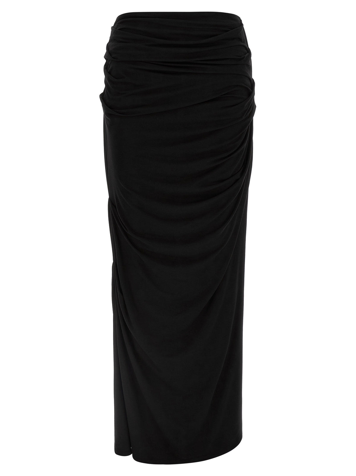 Entire Studios Black Viscose Mini Women's Skirt