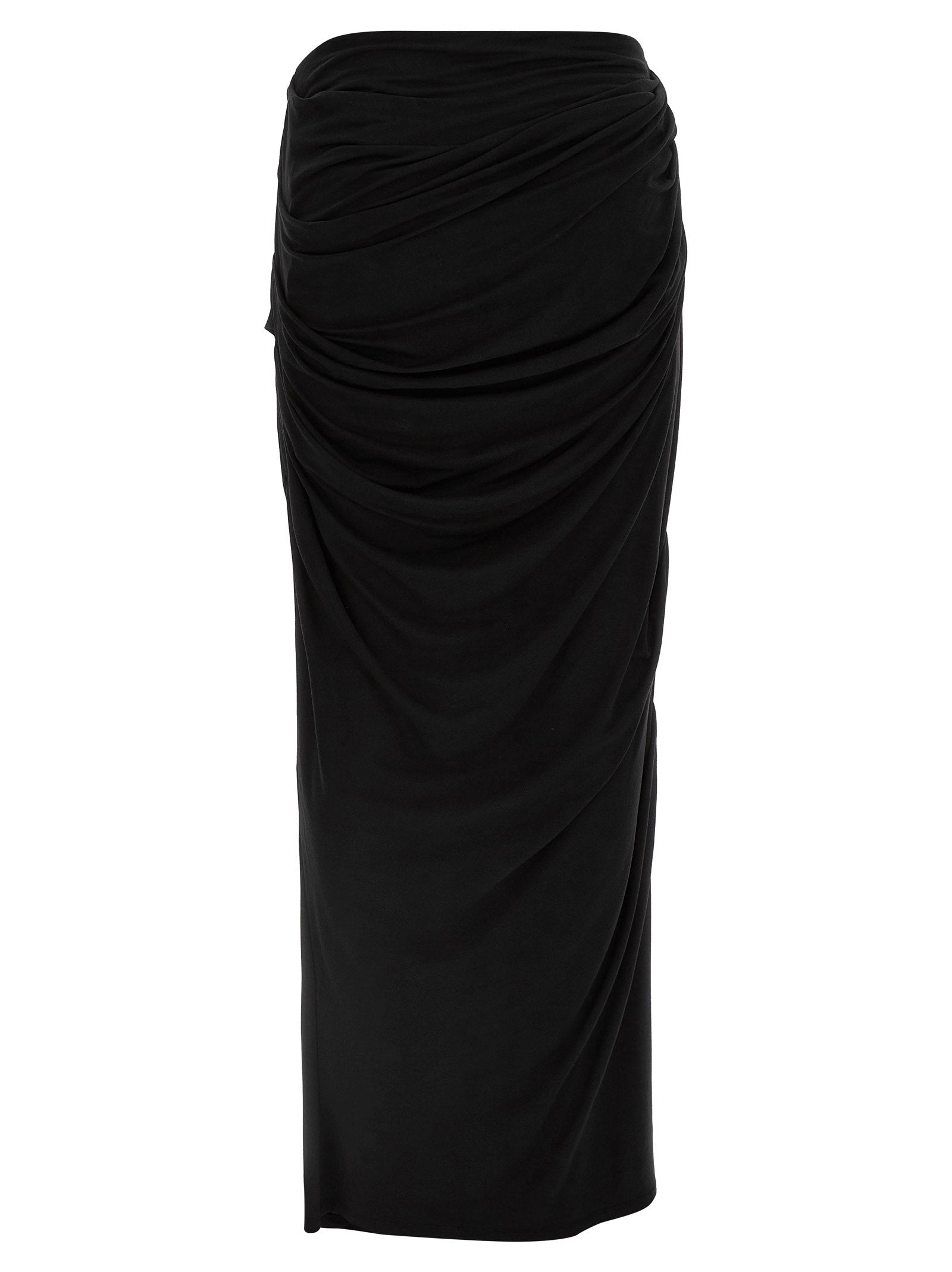 Entire Studios Black Viscose Mini Women's Skirt