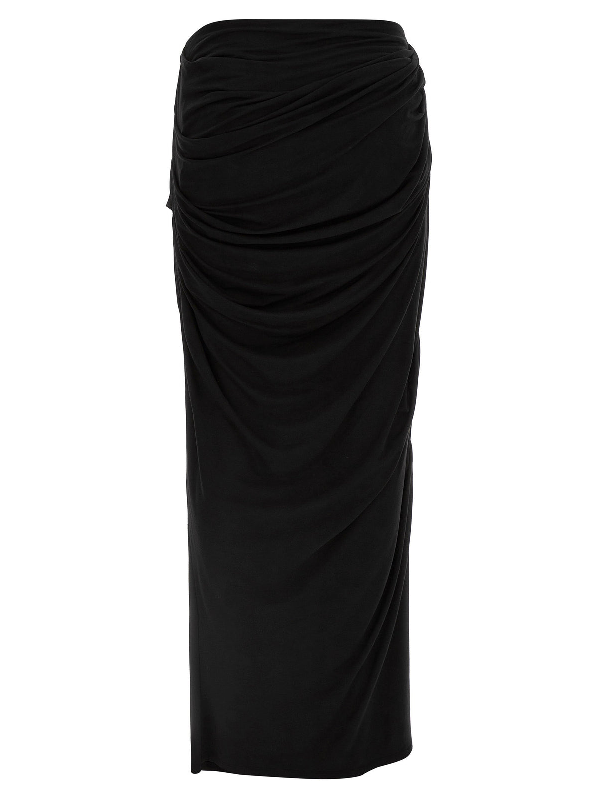 Entire Studios Black Viscose Mini Women's Skirt