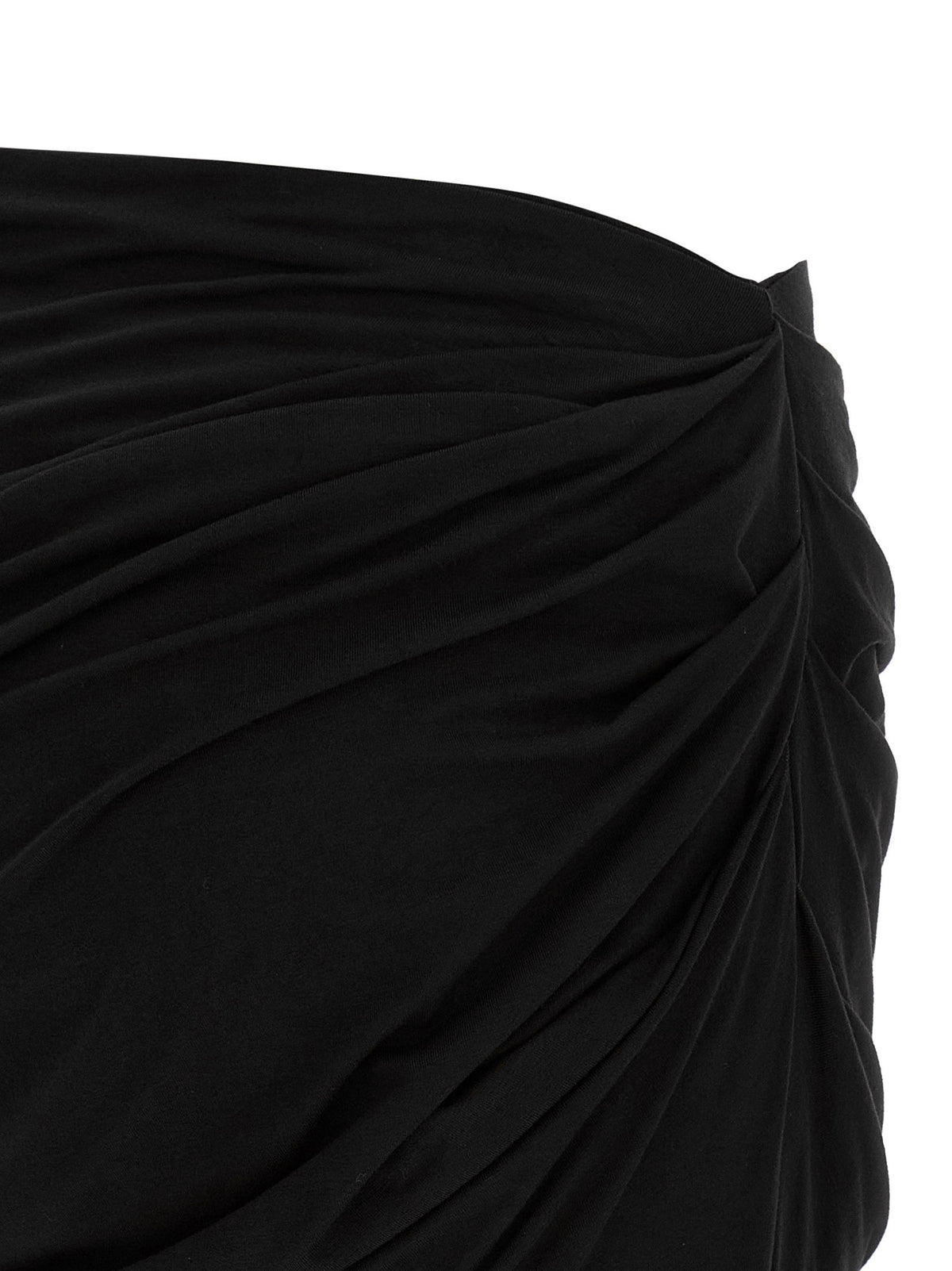 Entire Studios Black Viscose Mini Women's Skirt