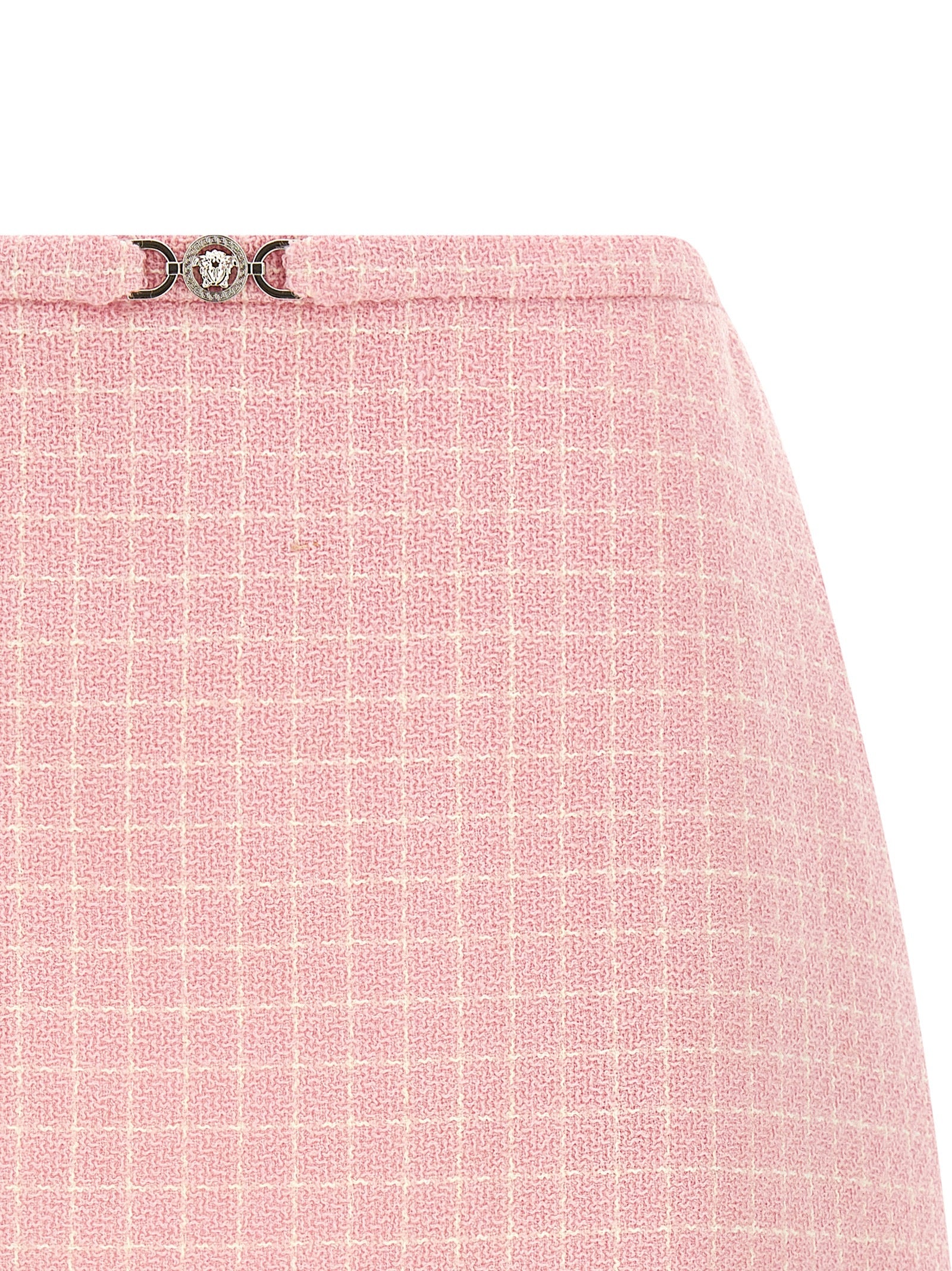 Versace Multicolor Virgin Wool Long Women's Skirt