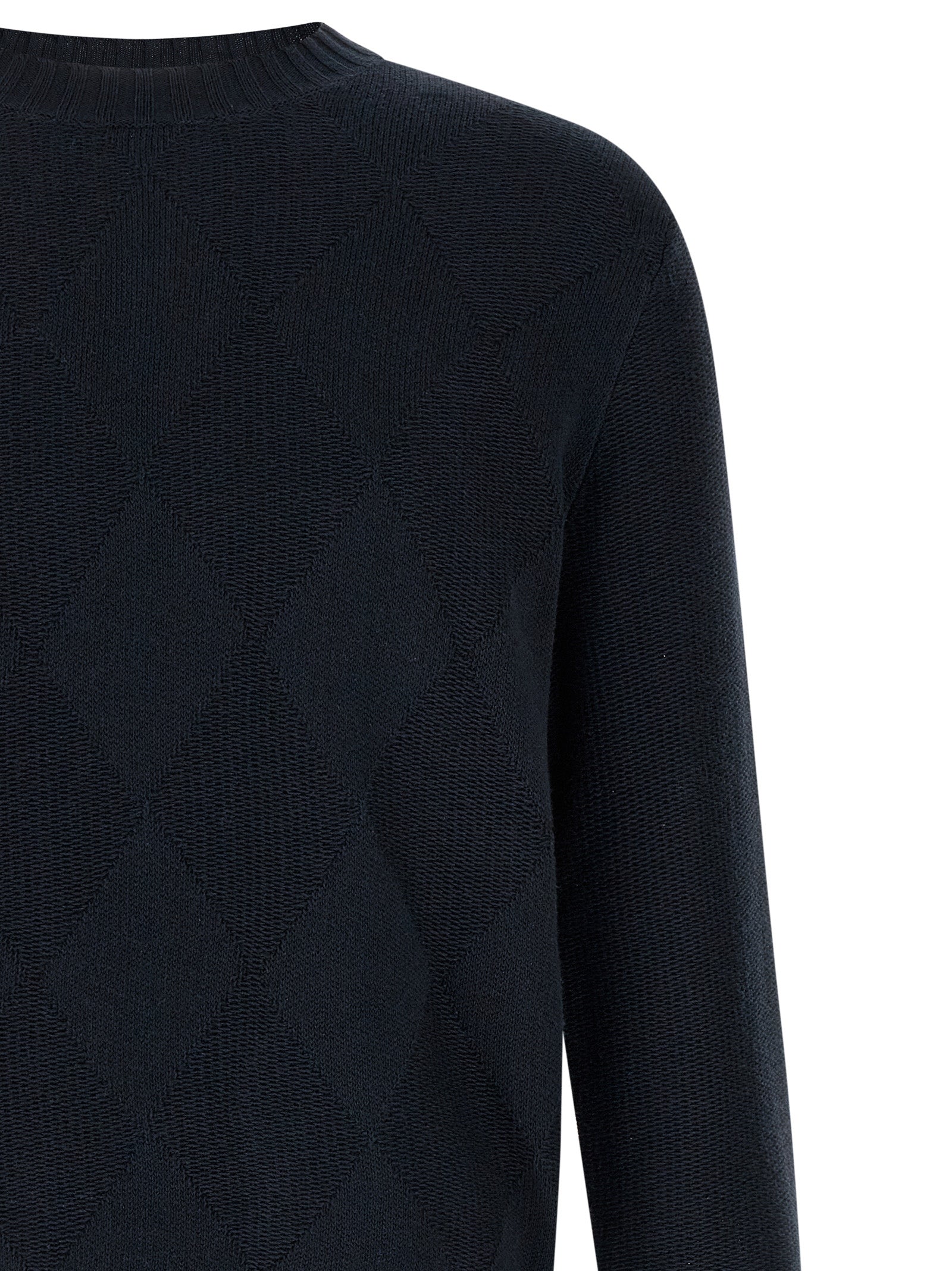 Ballantyne Blue Cotton Men's Cardigan
