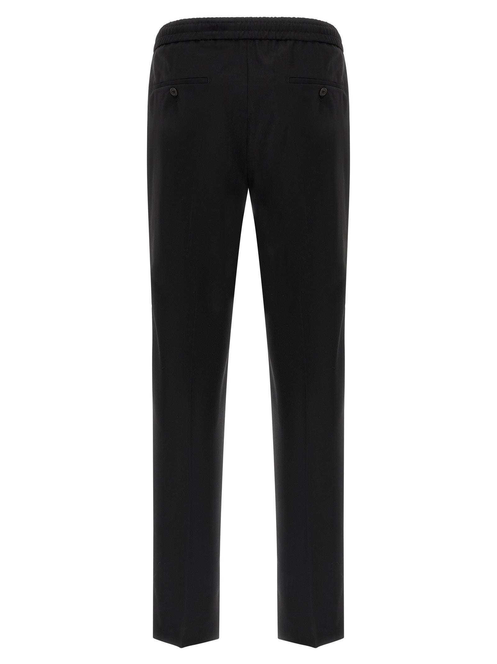 Incotex Black Virgin Wool Casual Men's Pants