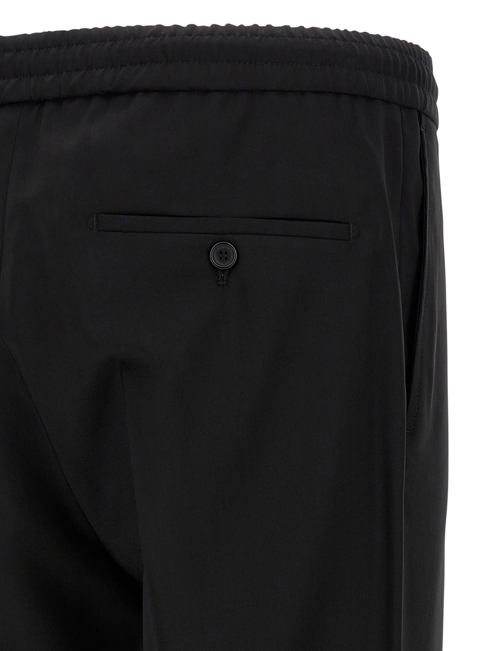 Incotex Black Virgin Wool Casual Men's Pants